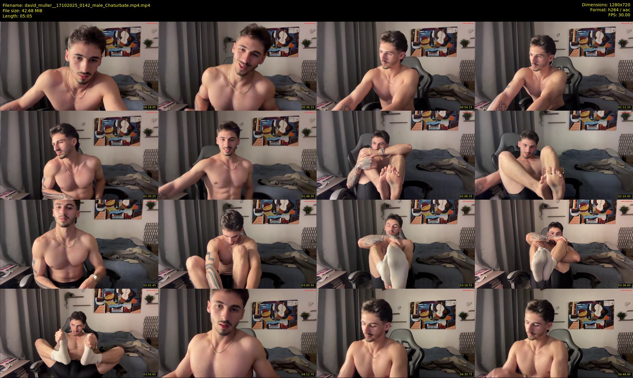 david_muller_ — 6 minute Chaturbate male cam show recording, 720p, Oct 17, 2025