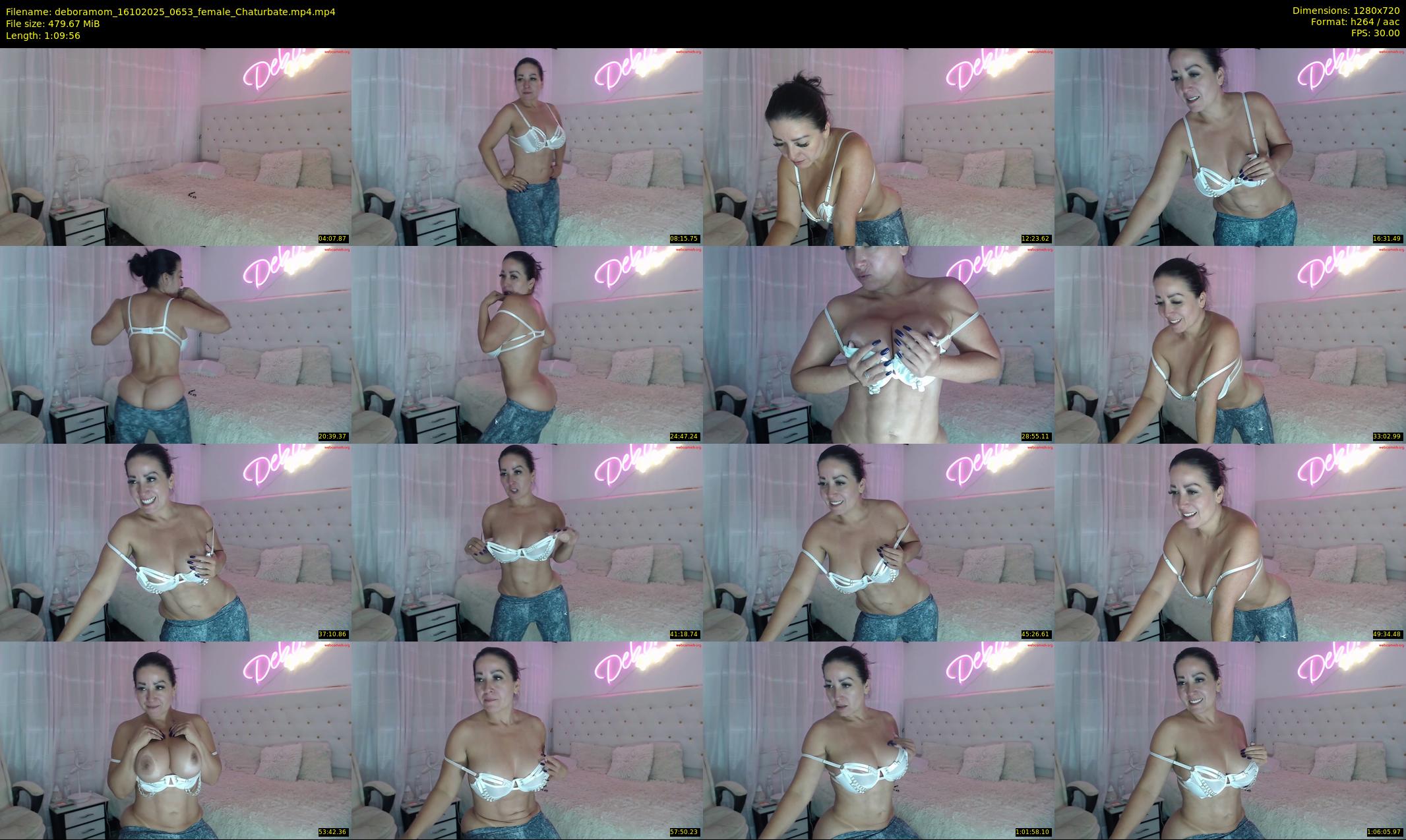 deboramom — 70 minute Chaturbate female cam show recording, 720p, Oct 16, 2025