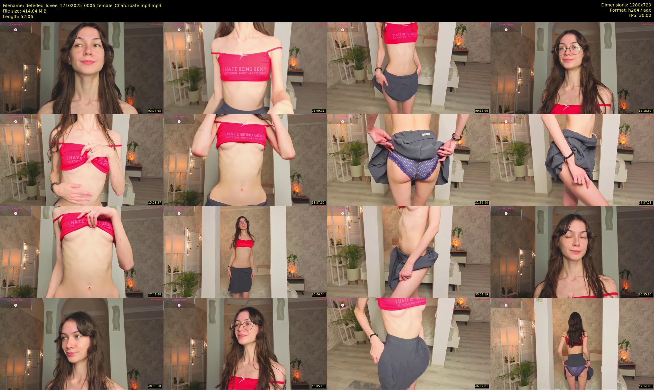 defeded_lovee — 53 minute Chaturbate female cam show recording, 720p, Oct 17, 2025