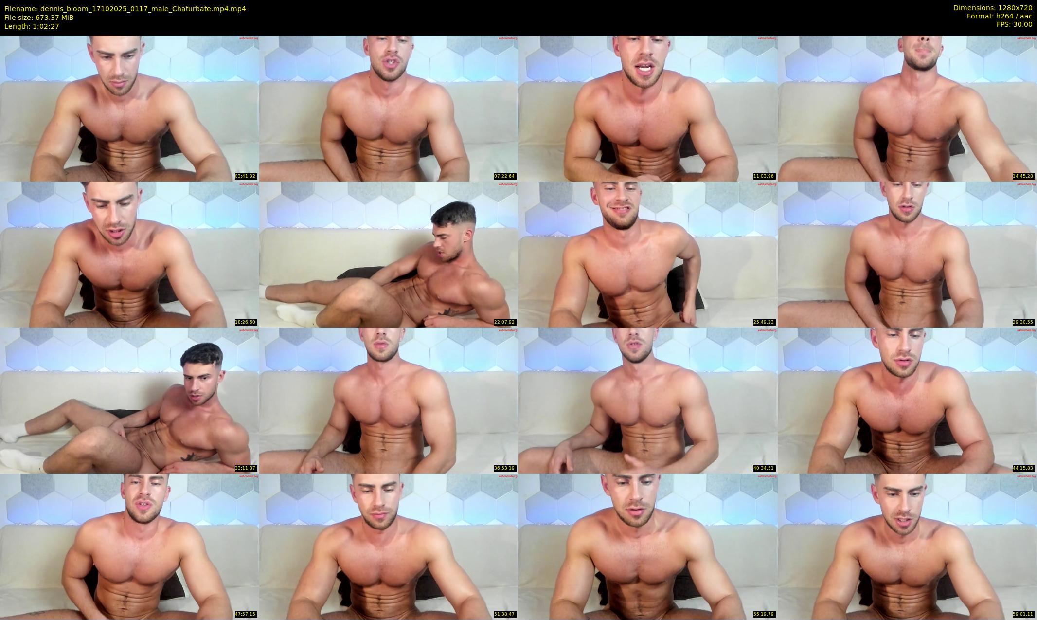 dennis_bloom — 63 minute Chaturbate male cam show recording, 720p, Oct 17, 2025