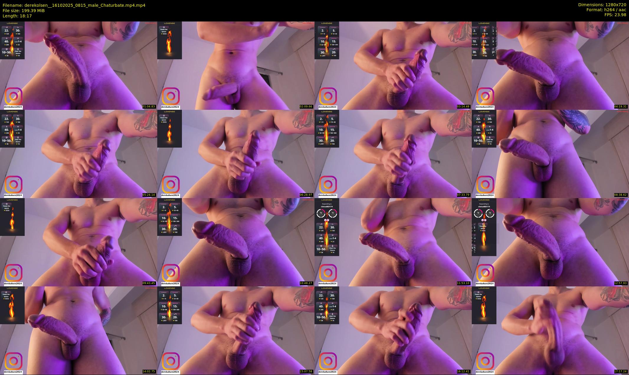 derekolsen_ — 19 minute Chaturbate male cam show recording, 720p, Oct 16, 2025