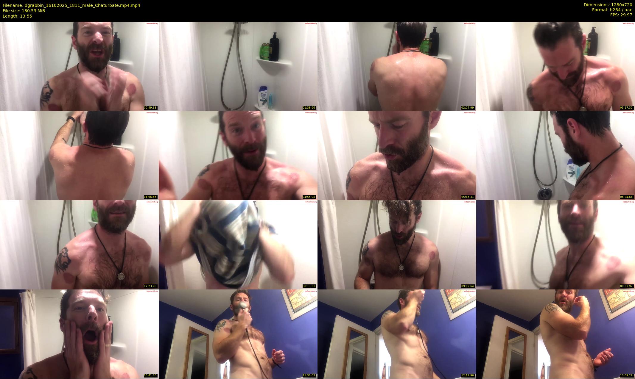 dgrabbin — 14 minute Chaturbate male cam show recording, 720p, Oct 16, 2025