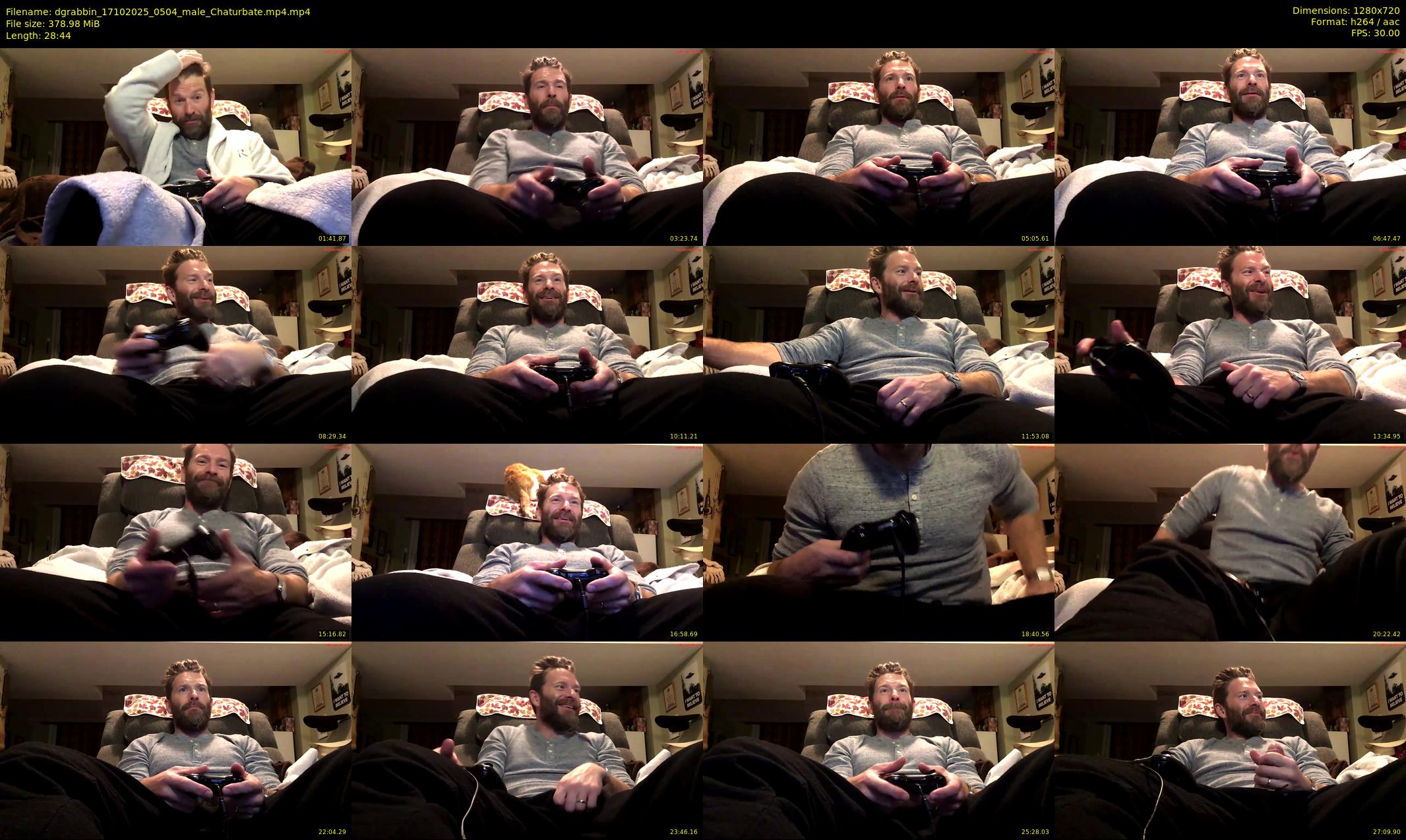 dgrabbin — 29 minute Chaturbate male cam show recording, 720p, Oct 17, 2025