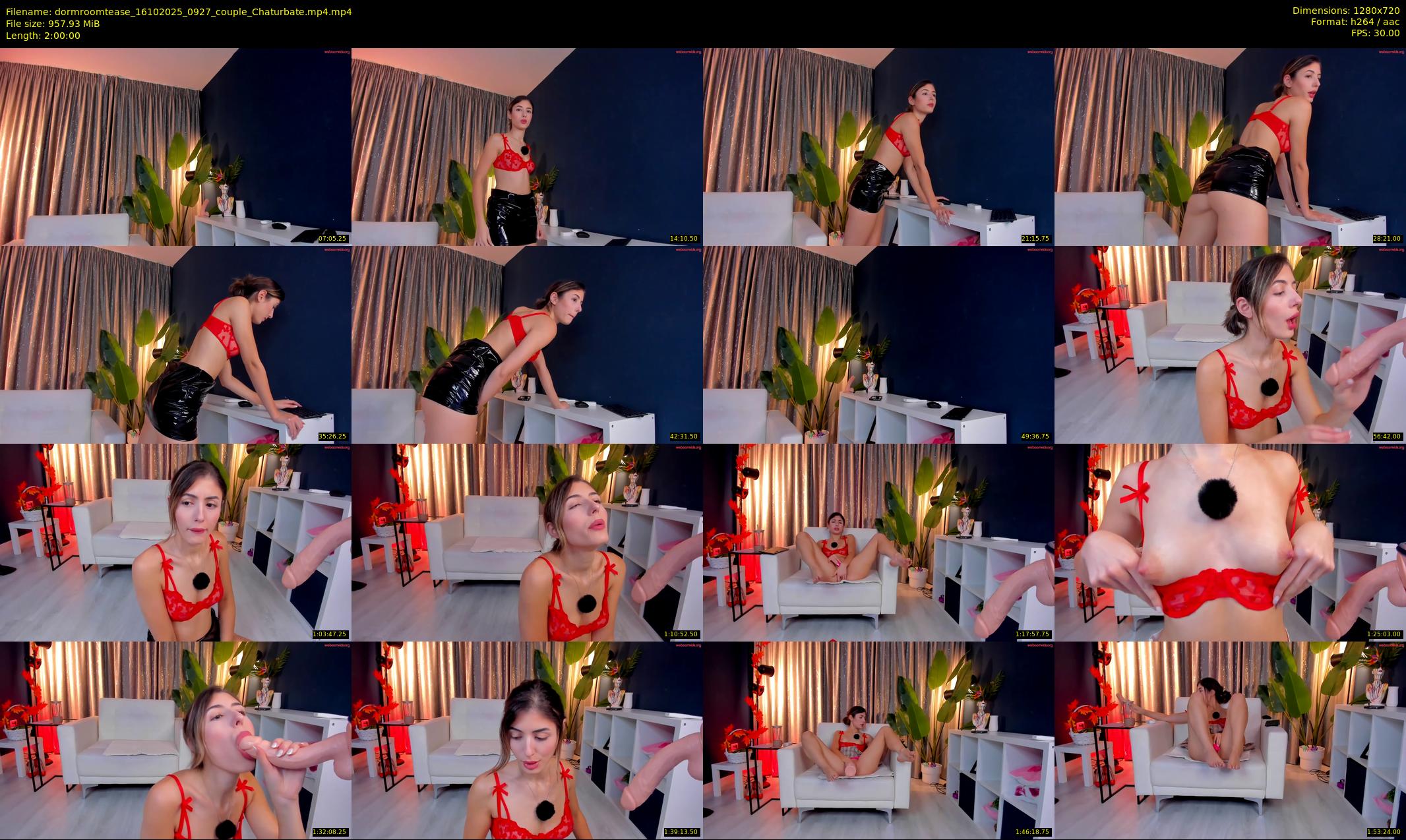 dormroomtease — 120 minute Chaturbate female cam show recording, 720p, Oct 16, 2025