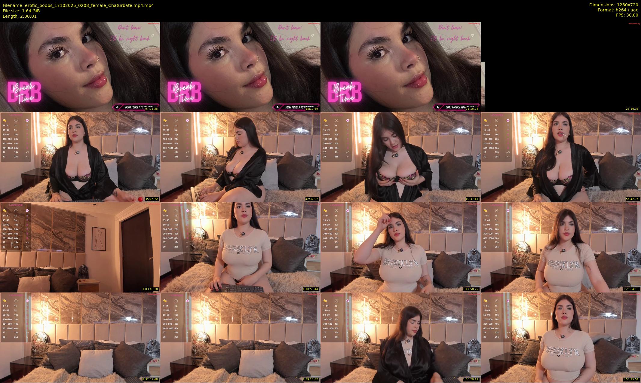 erotic_boobs — 121 minute Chaturbate female cam show recording, 720p, Oct 17, 2025