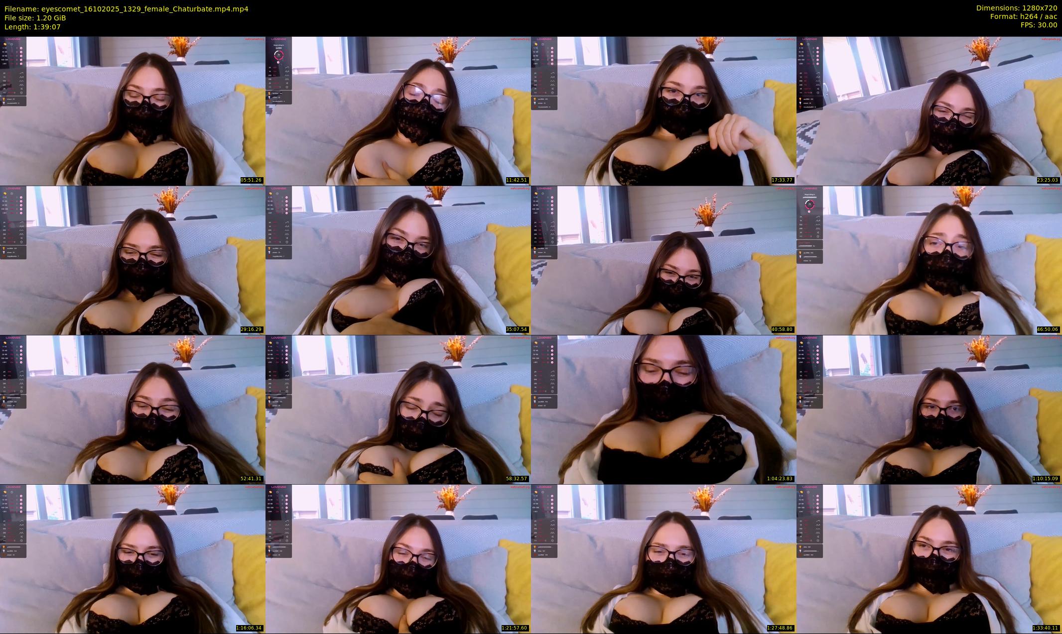 eyescomet — 100 minute Chaturbate female cam show recording, 720p, Oct 16, 2025