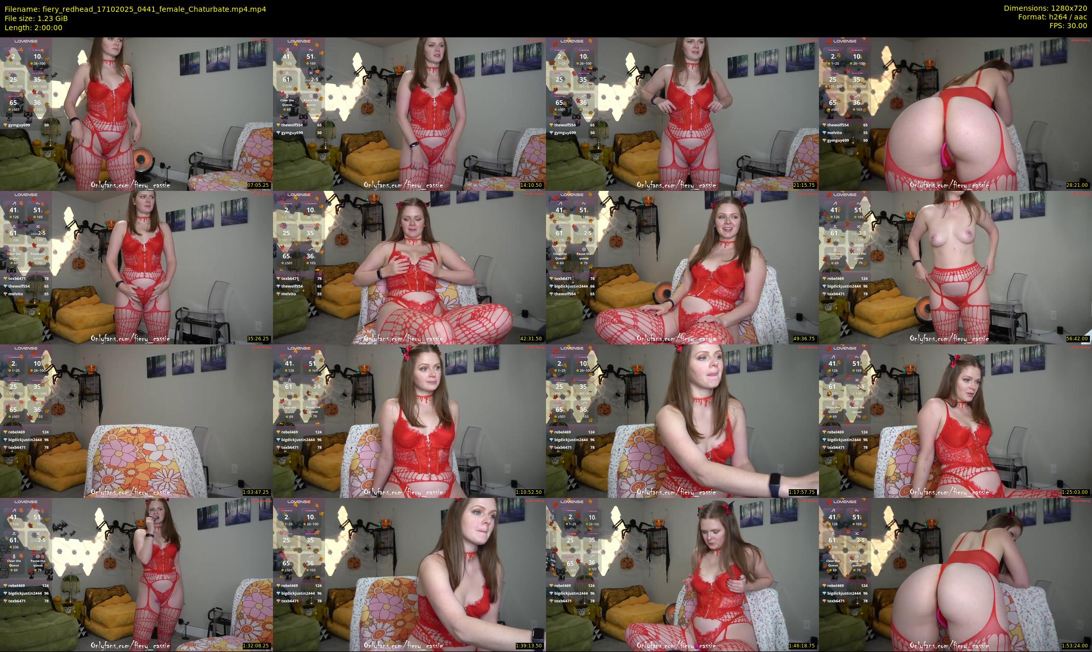 fiery_redhead — 120 minute Chaturbate female cam show recording, 720p, Oct 17, 2025