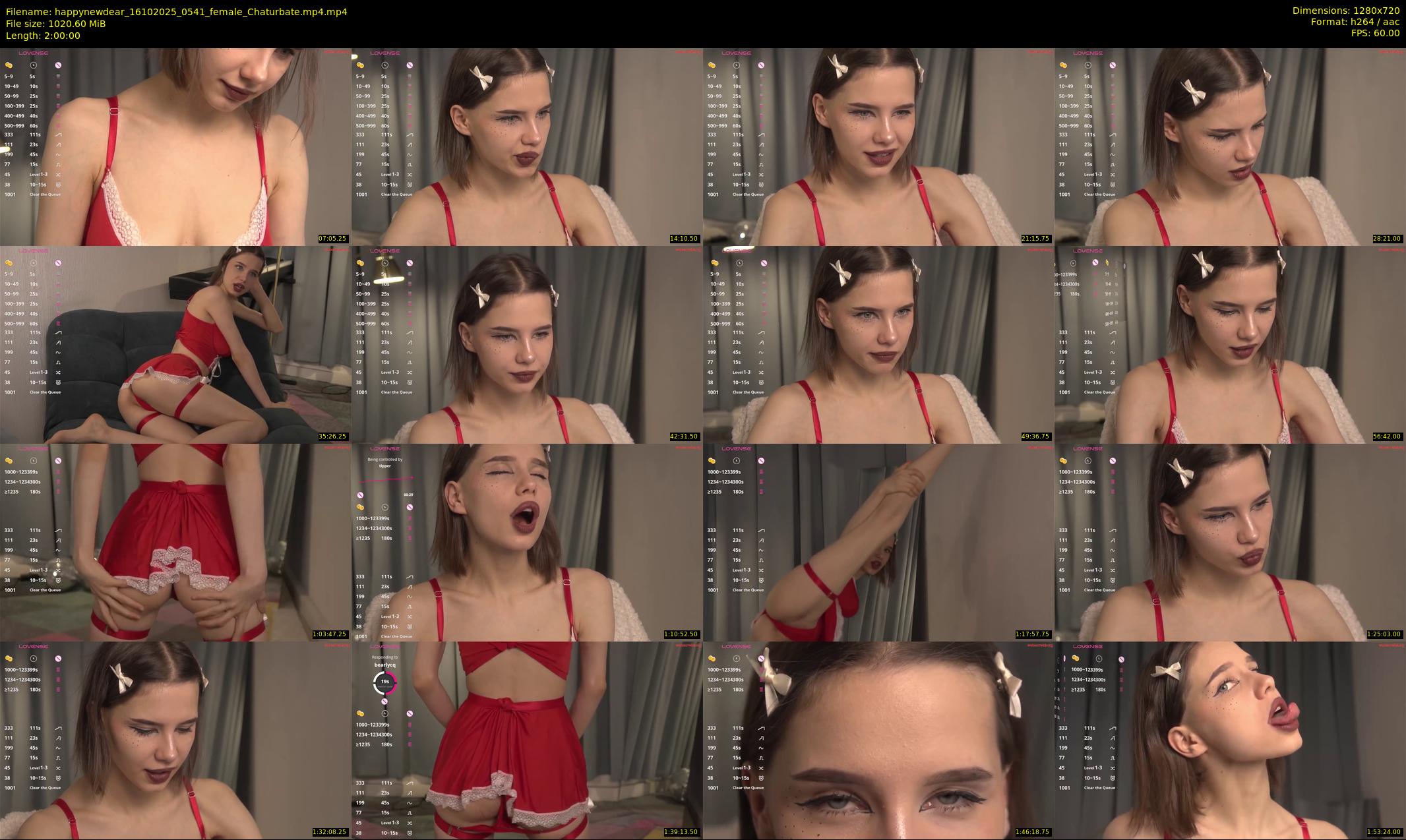 happynewdear — 120 minute Chaturbate female cam show recording, 720p, Oct 16, 2025