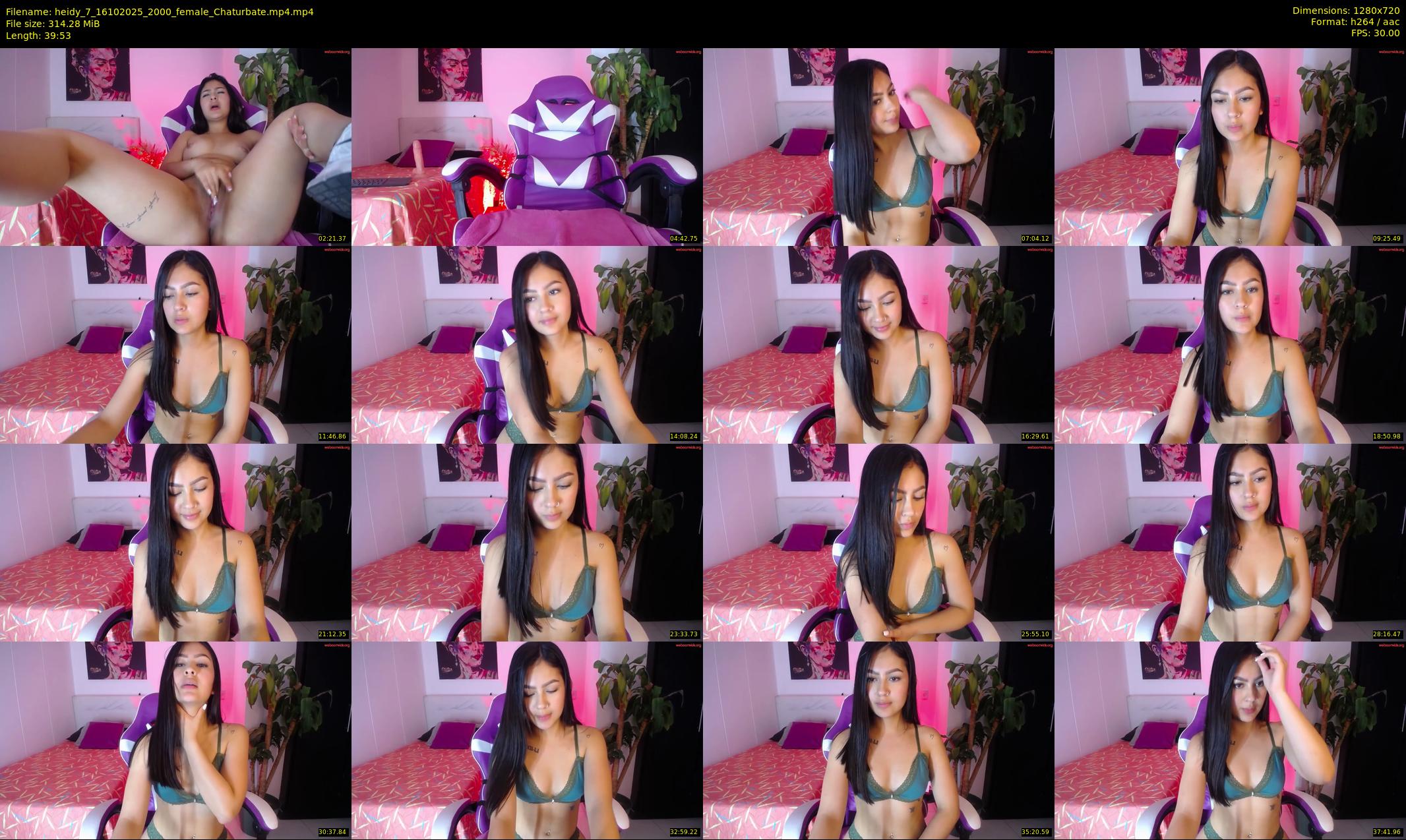 heidy_7 — 40 minute Chaturbate female cam show recording, 720p, Oct 16, 2025