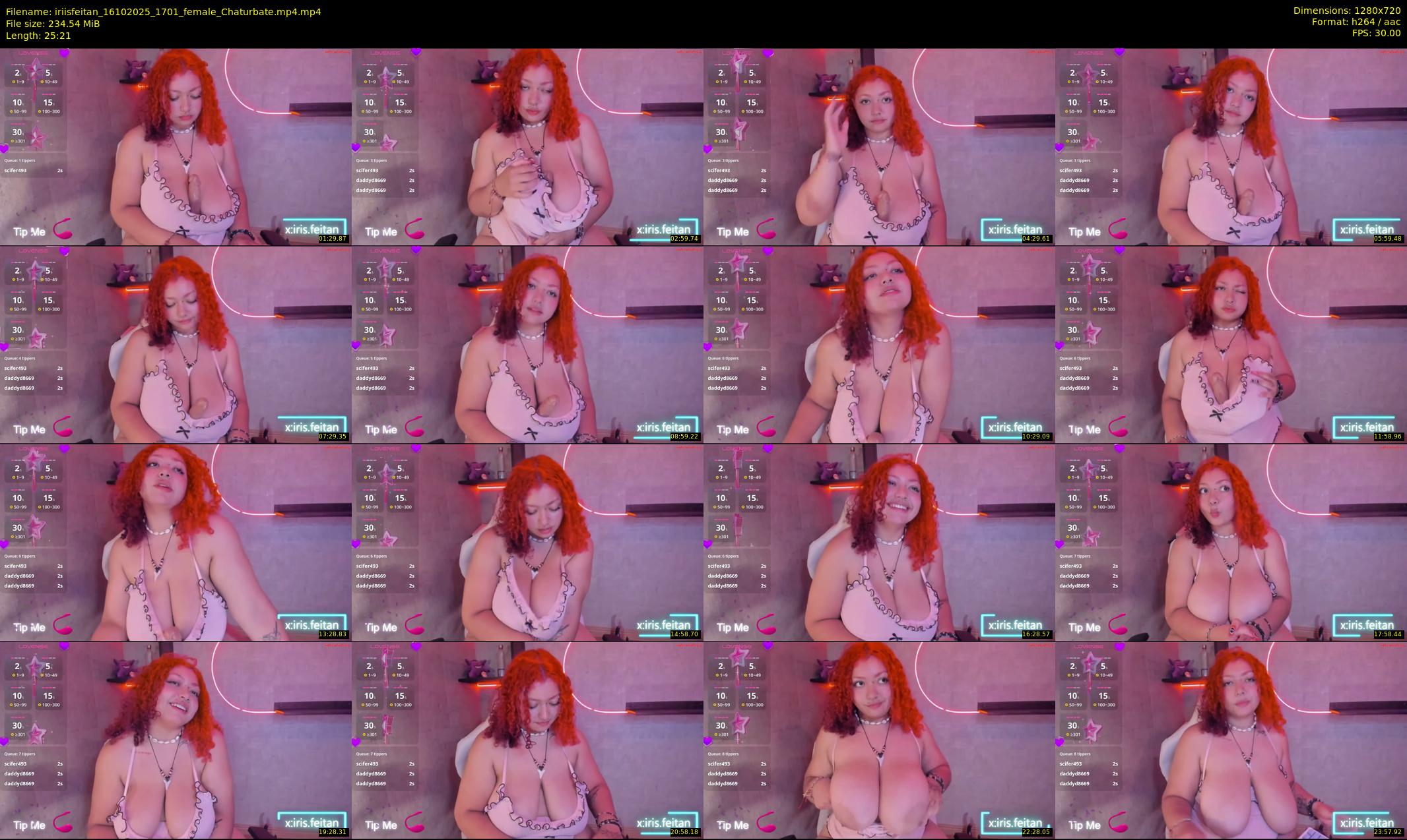iriisfeitan — 26 minute Chaturbate female cam show recording, 720p, Oct 16, 2025