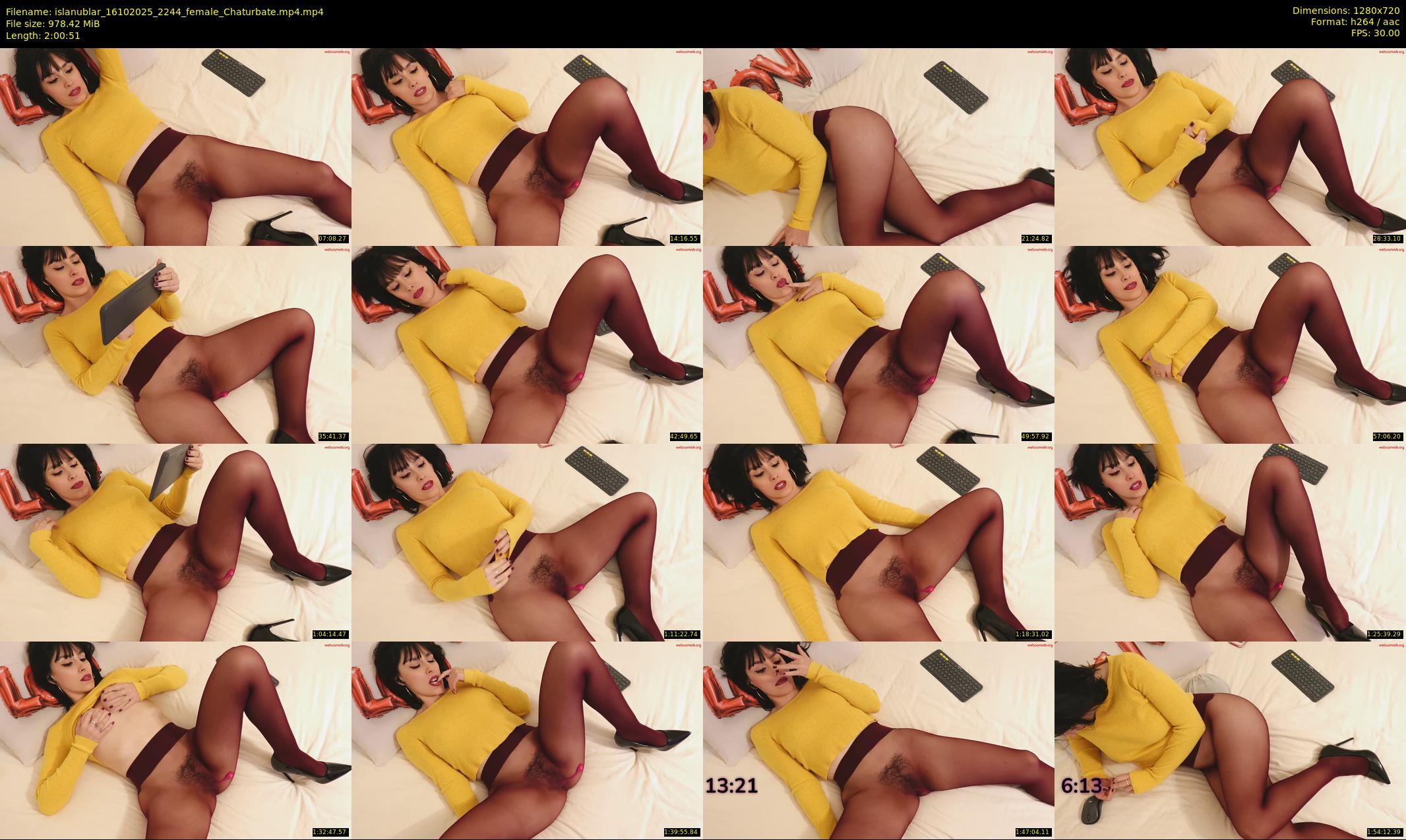 islanublar — 121 minute Chaturbate female cam show recording, 720p, Oct 16, 2025