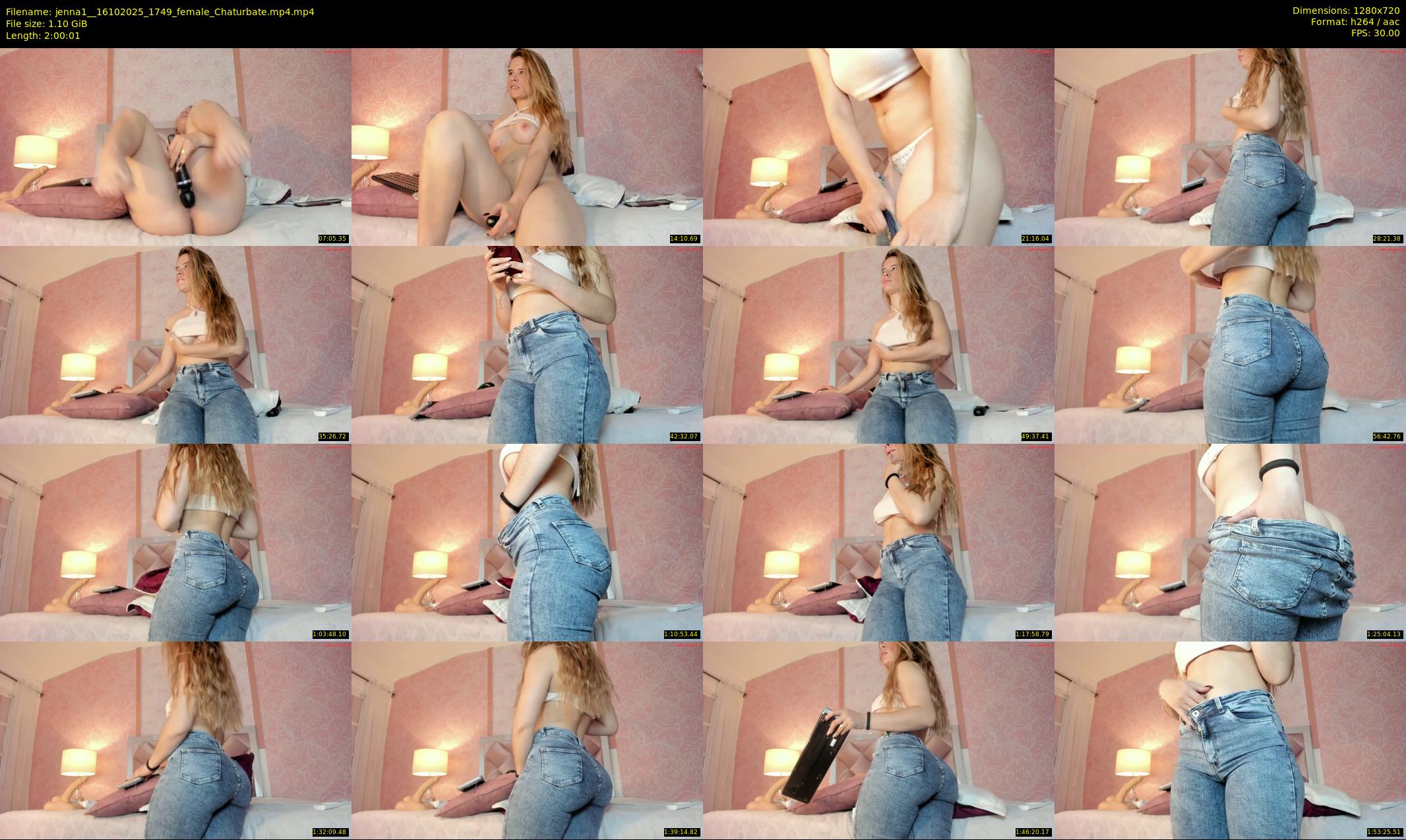 jenna1_ — 121 minute Chaturbate female cam show recording, 720p, Oct 16, 2025