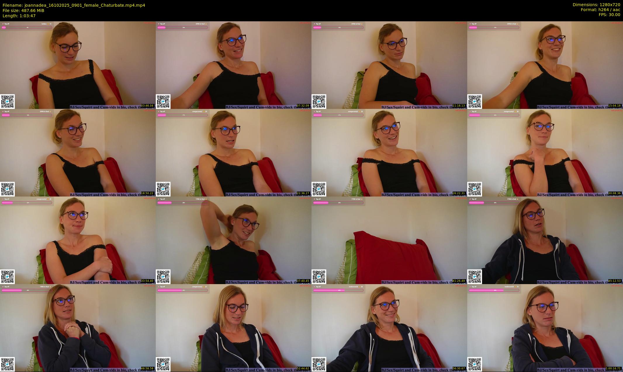 joannadea — 64 minute Chaturbate female cam show recording, 720p, Oct 16, 2025