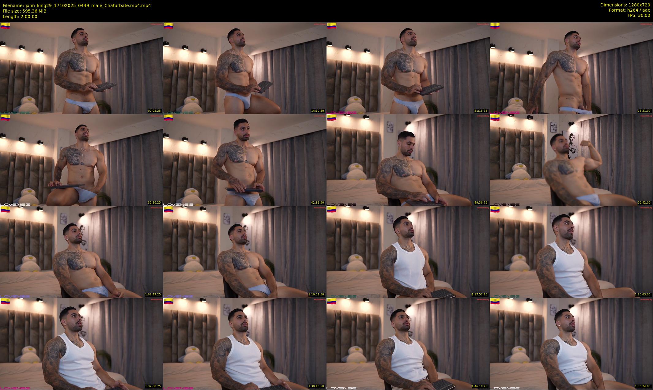 john_king29 — 120 minute Chaturbate male cam show recording, 720p, Oct 17, 2025