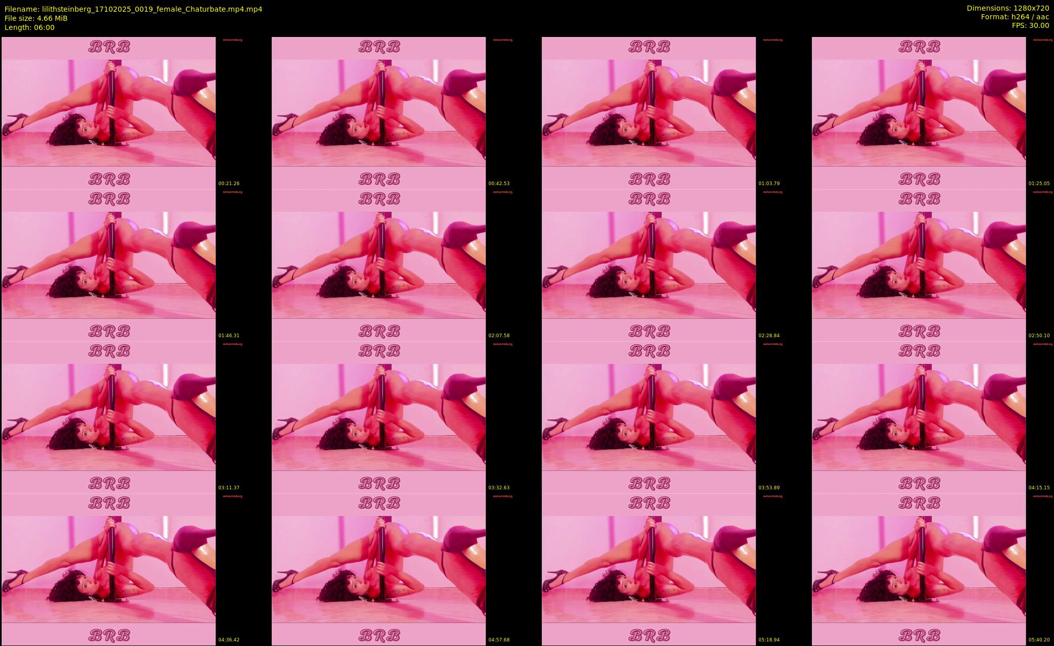 lilithsteinberg — 6 minute Chaturbate female cam show recording, 720p, Oct 17, 2025