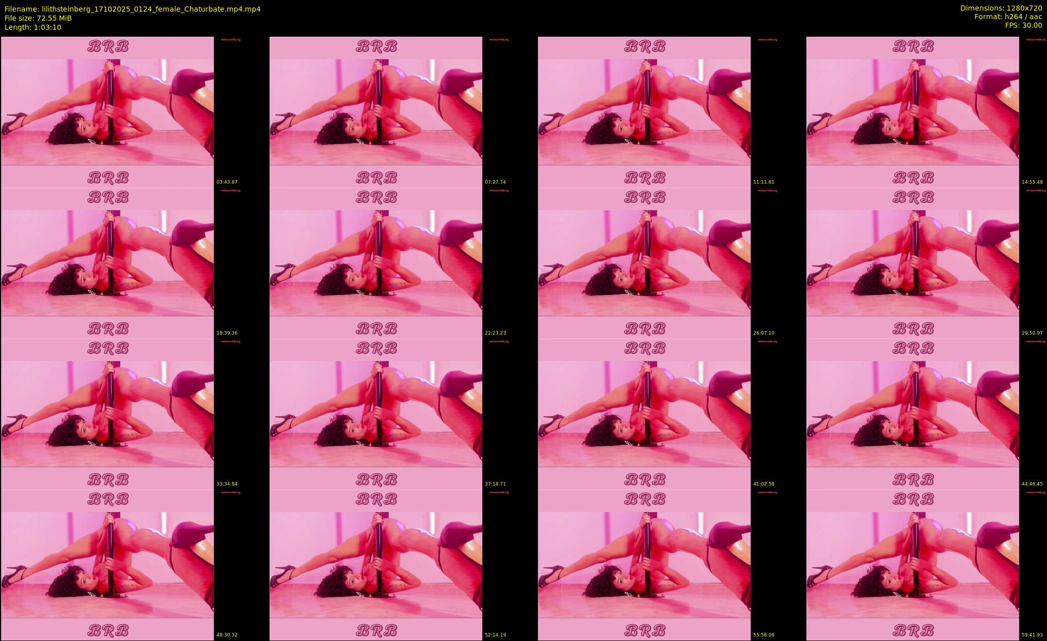 lilithsteinberg — 64 minute Chaturbate female cam show recording, 720p, Oct 17, 2025