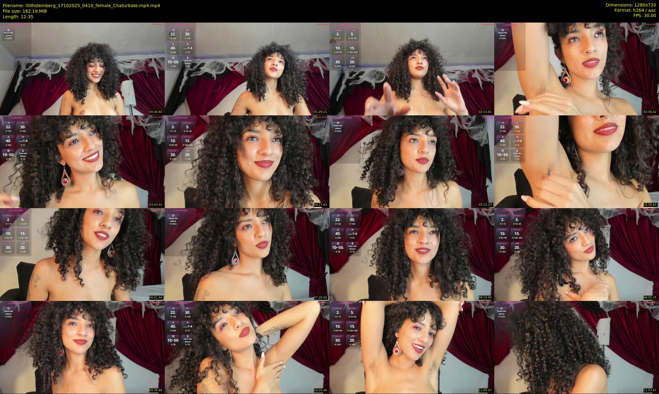 lilithsteinberg — 13 minute Chaturbate female cam show recording, 720p, Oct 17, 2025