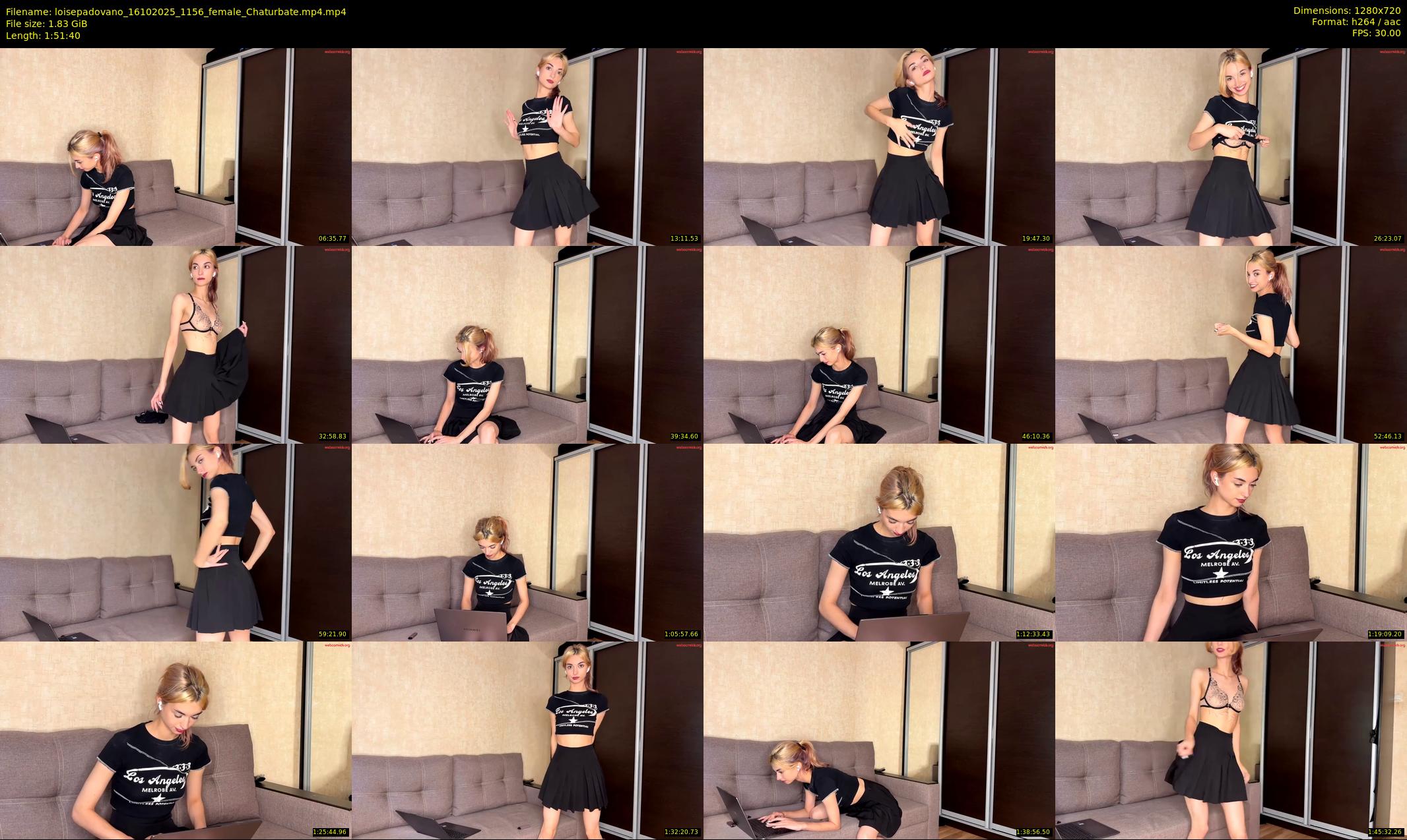 loisepadovano — 112 minute Chaturbate female cam show recording, 720p, Oct 16, 2025