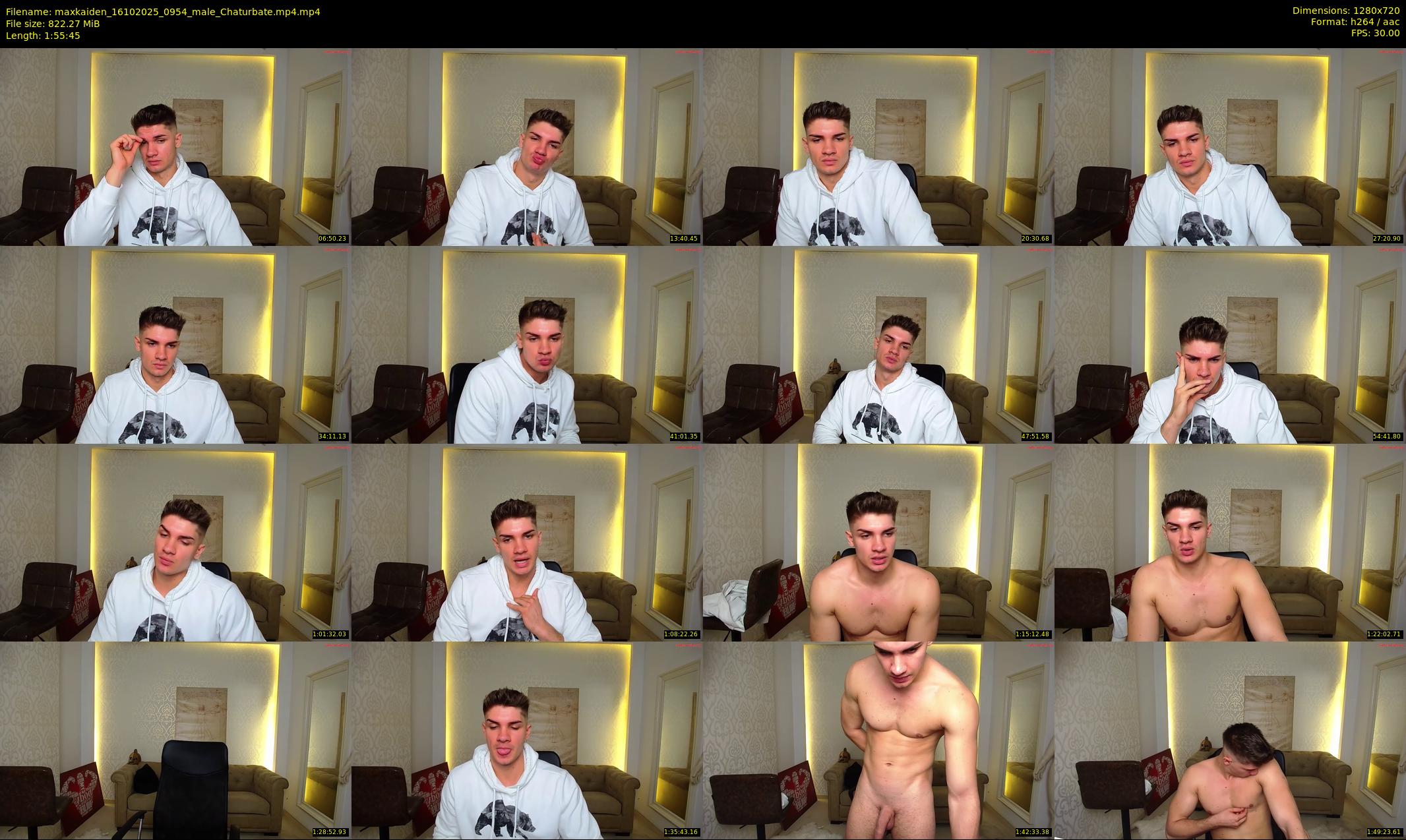 maxkaiden — 116 minute Chaturbate male cam show recording, 720p, Oct 16, 2025