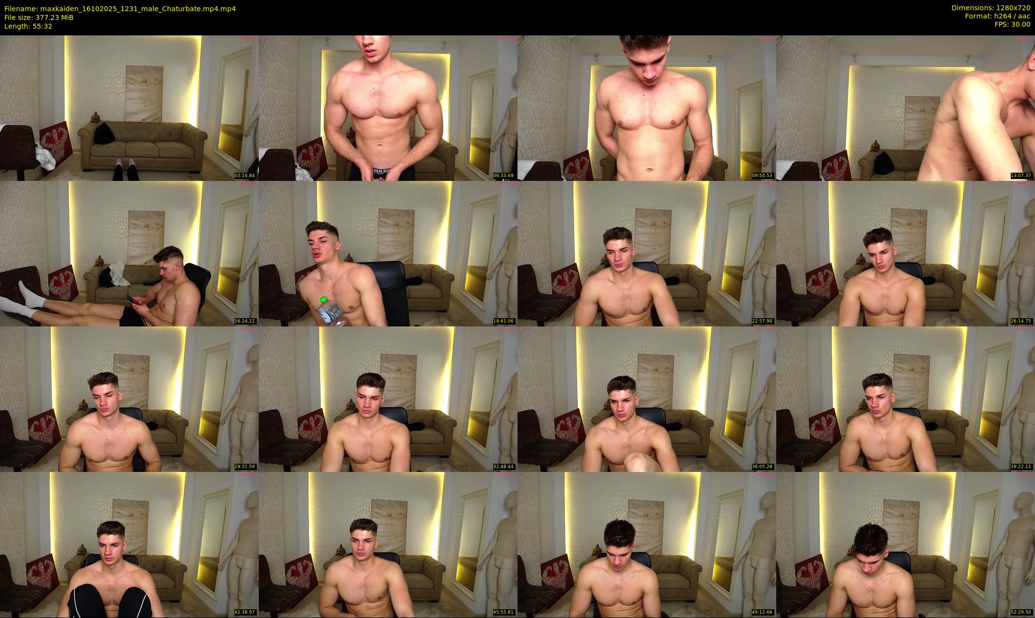 maxkaiden — 56 minute Chaturbate male cam show recording, 720p, Oct 16, 2025