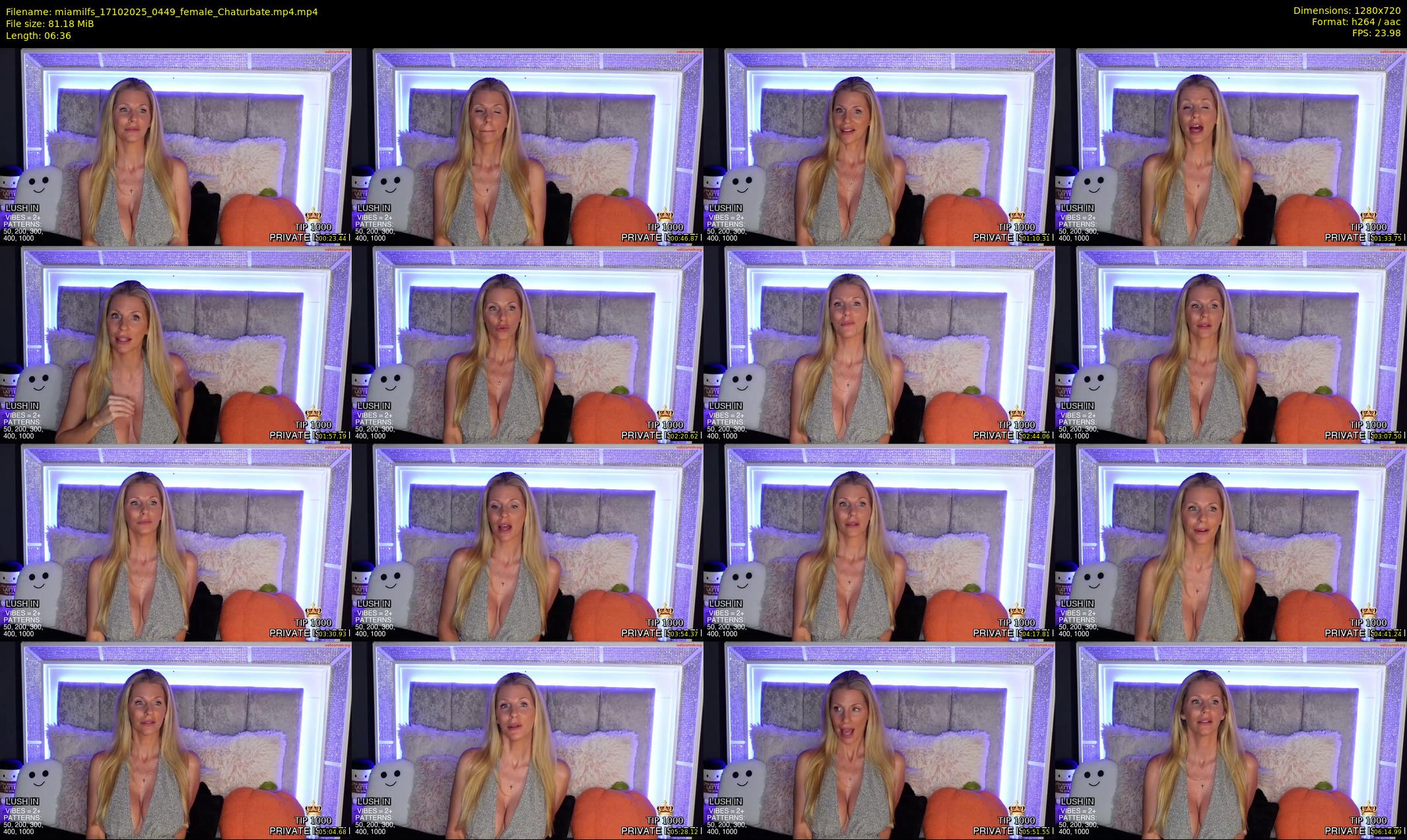 miamilfs — 7 minute Chaturbate female cam show recording, 720p, Oct 17, 2025