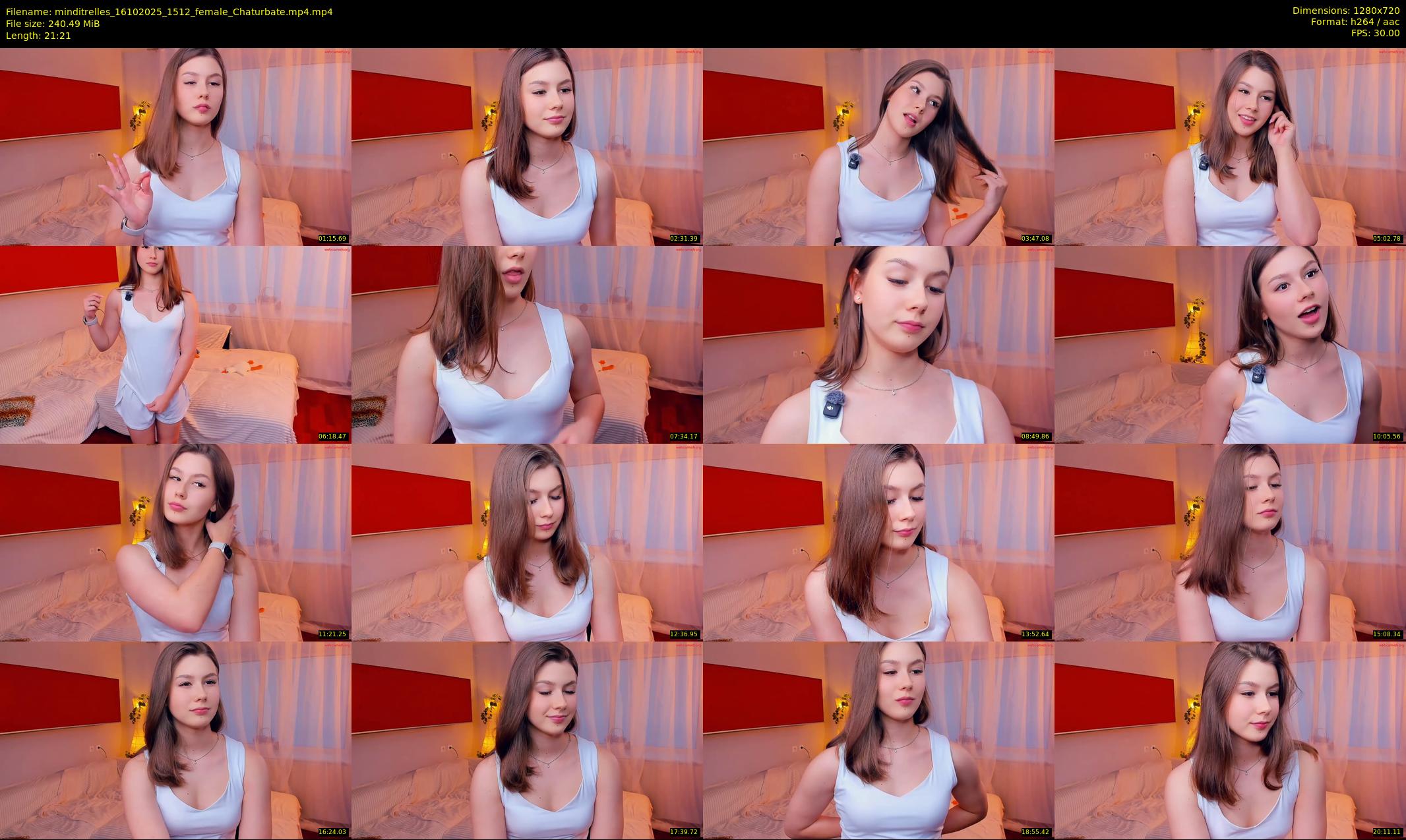 minditrelles — 22 minute Chaturbate female cam show recording, 720p, Oct 16, 2025