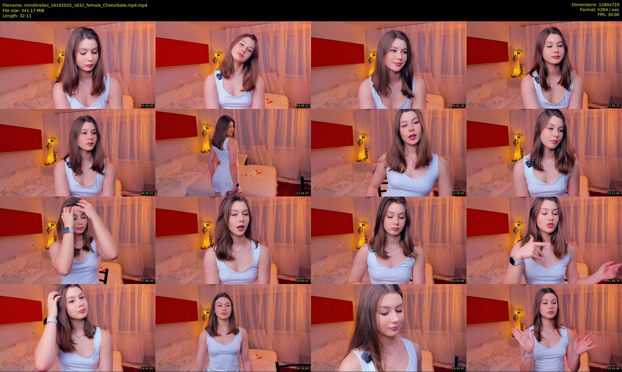 minditrelles — 33 minute Chaturbate female cam show recording, 720p, Oct 16, 2025