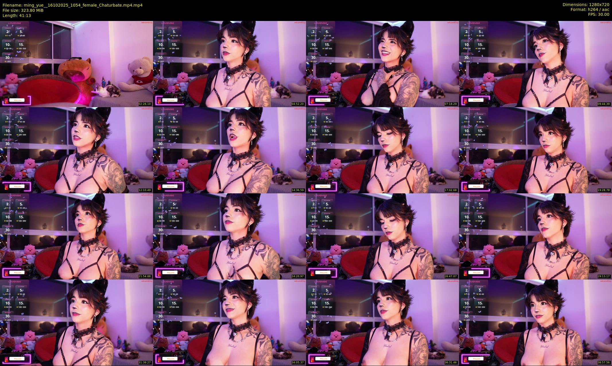 ming_yue_ — 42 minute Chaturbate female cam show recording, 720p, Oct 16, 2025