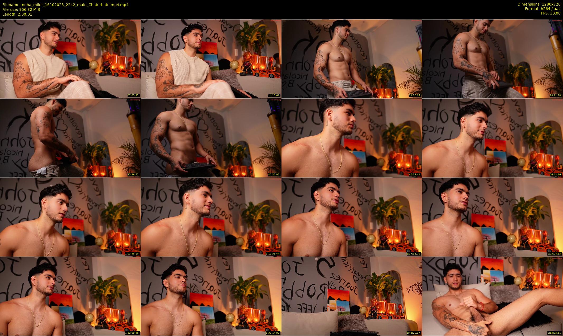 noha_miler — 121 minute Chaturbate male cam show recording, 720p, Oct 16, 2025