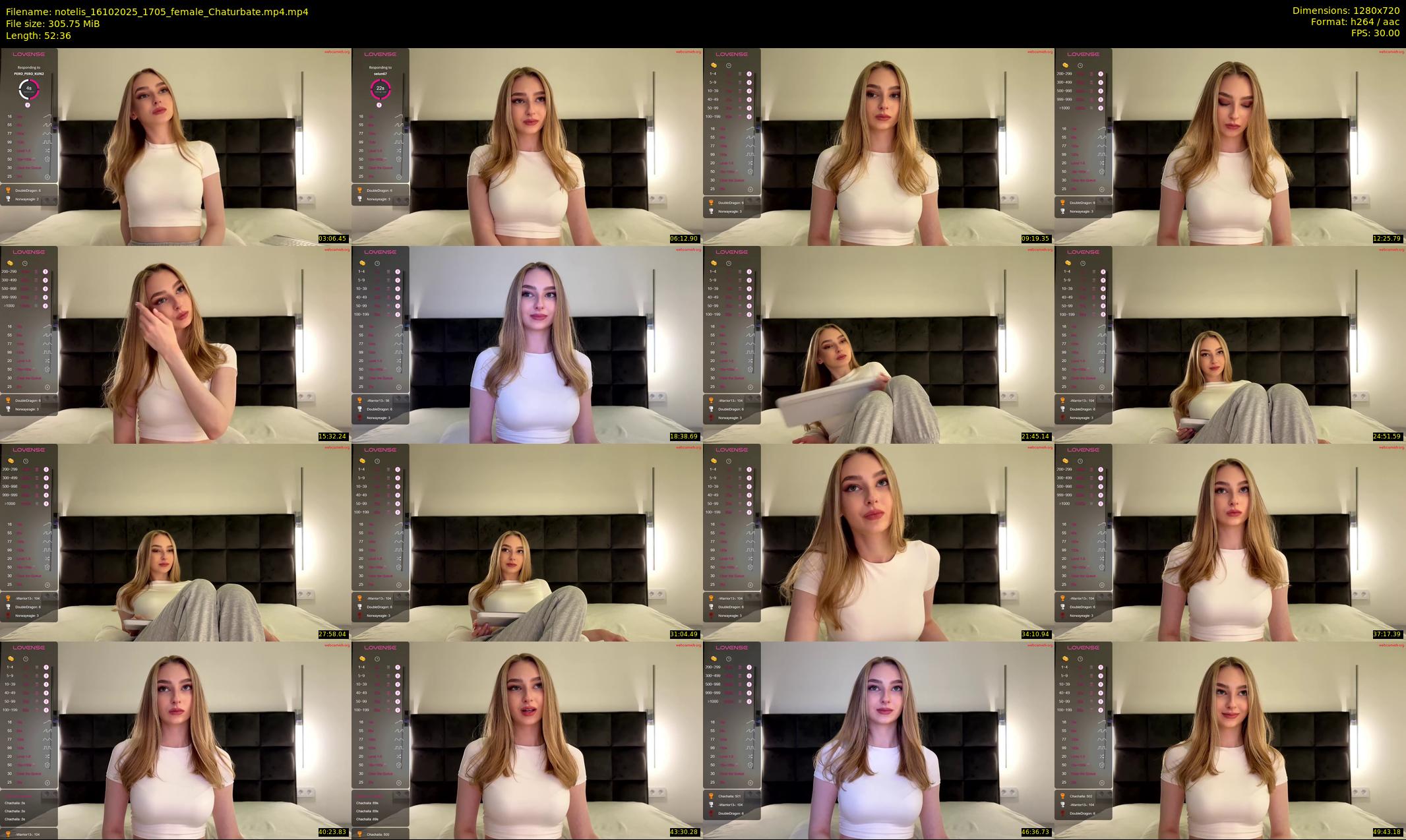 notelis — 53 minute Chaturbate female cam show recording, 720p, Oct 16, 2025