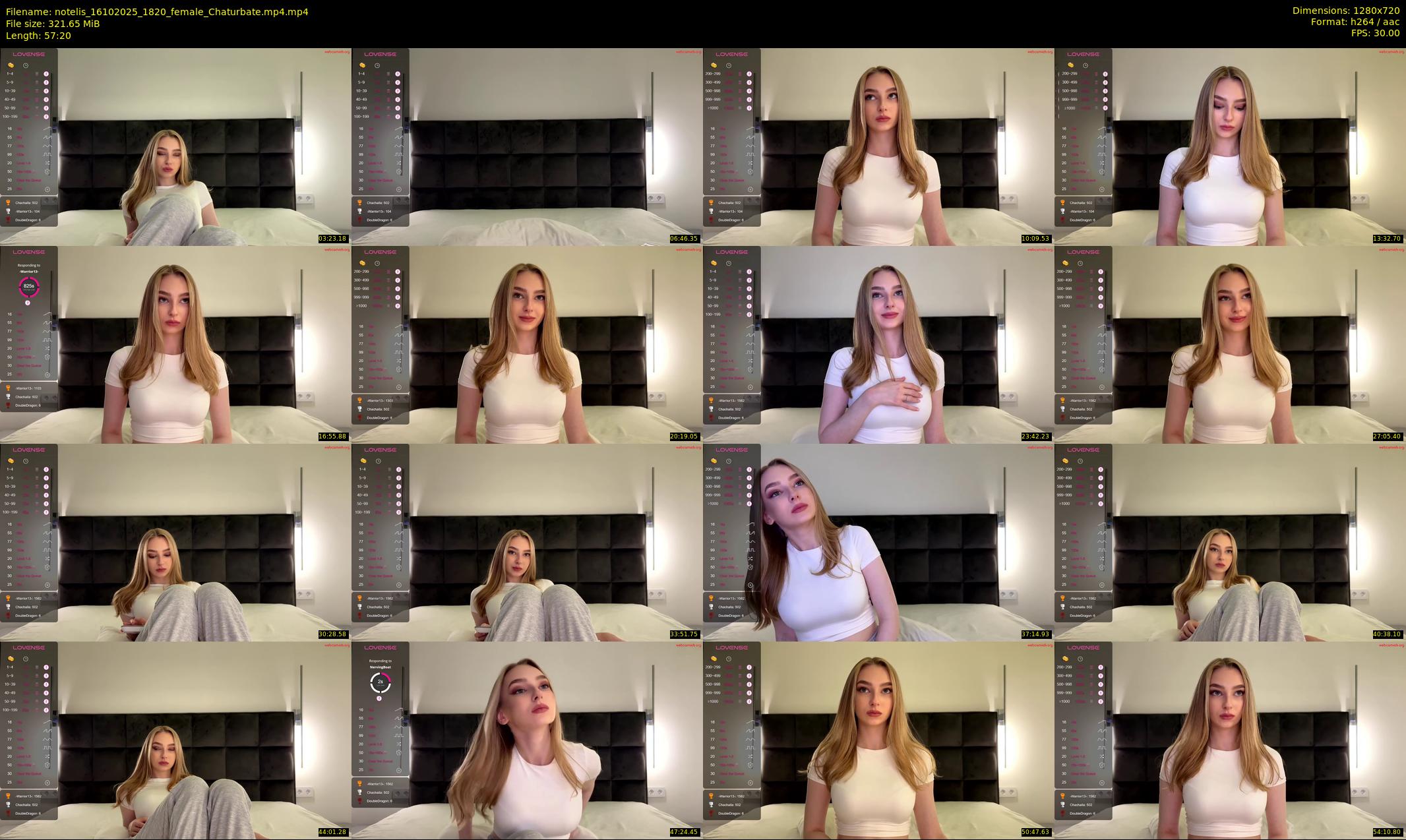 notelis — 58 minute Chaturbate female cam show recording, 720p, Oct 16, 2025