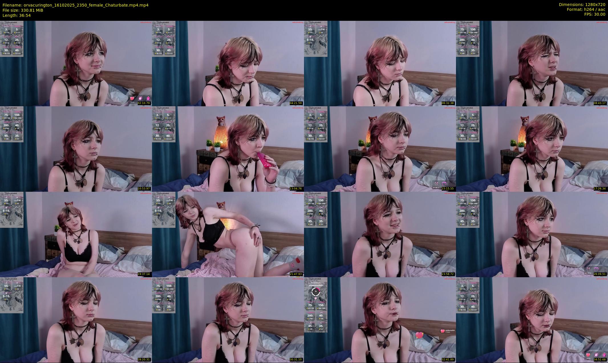 orvacurington — 37 minute Chaturbate female cam show recording, 720p, Oct 16, 2025