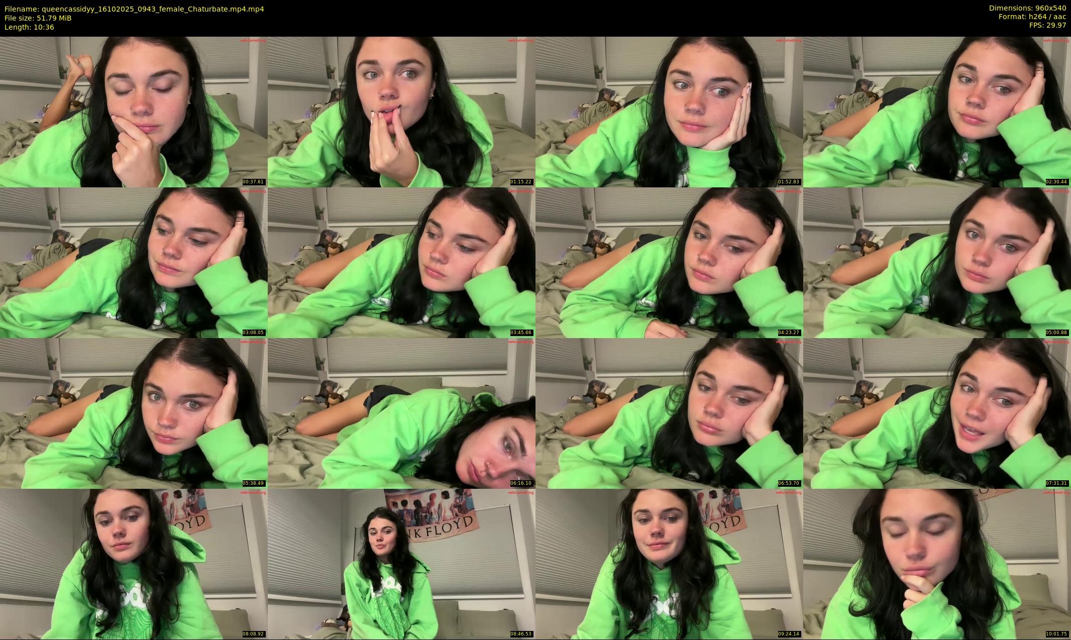 queencassidyy — 11 minute Chaturbate female cam show recording, 480p, Oct 16, 2025