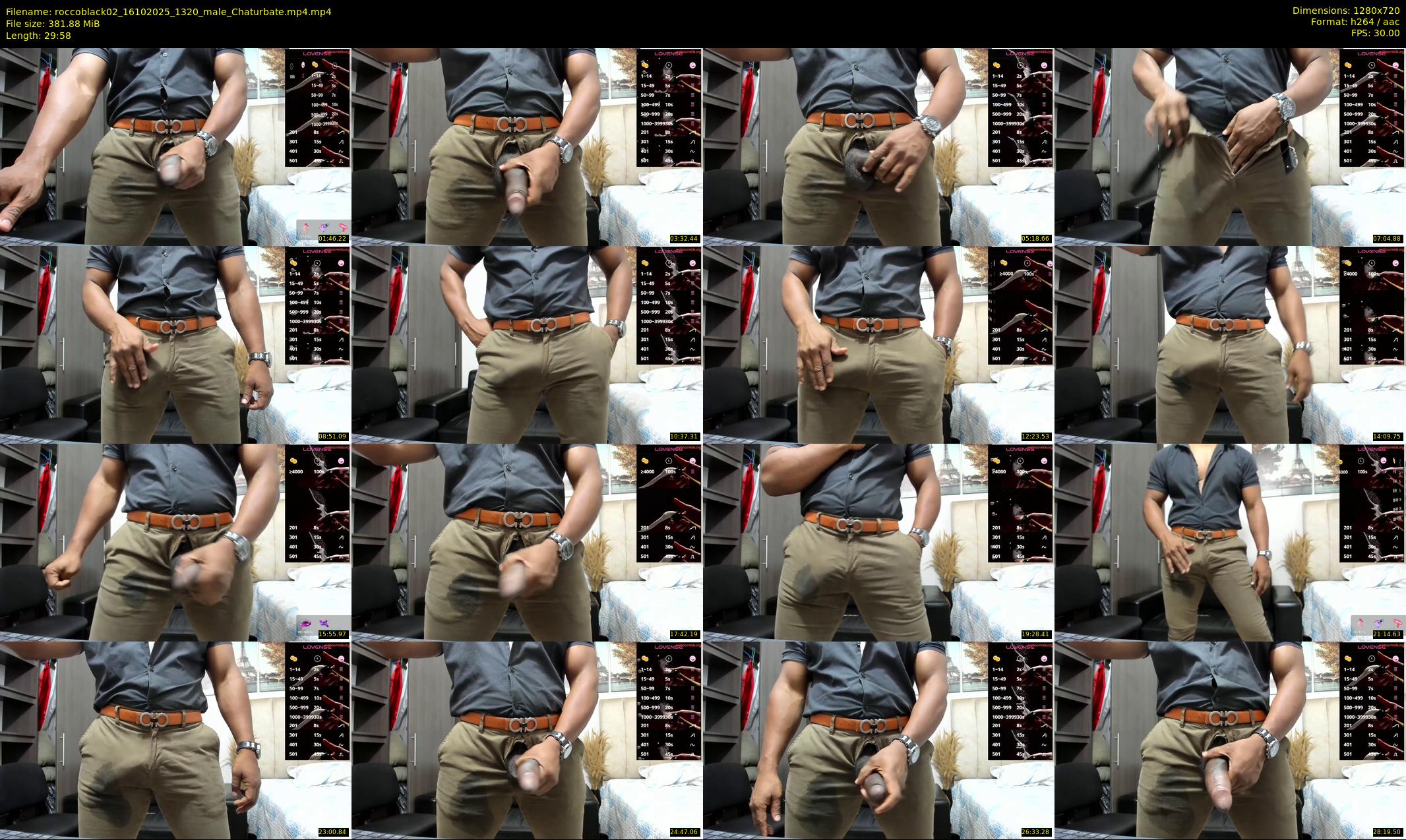 roccoblack02 — 30 minute Chaturbate male cam show recording, 720p, Oct 16, 2025