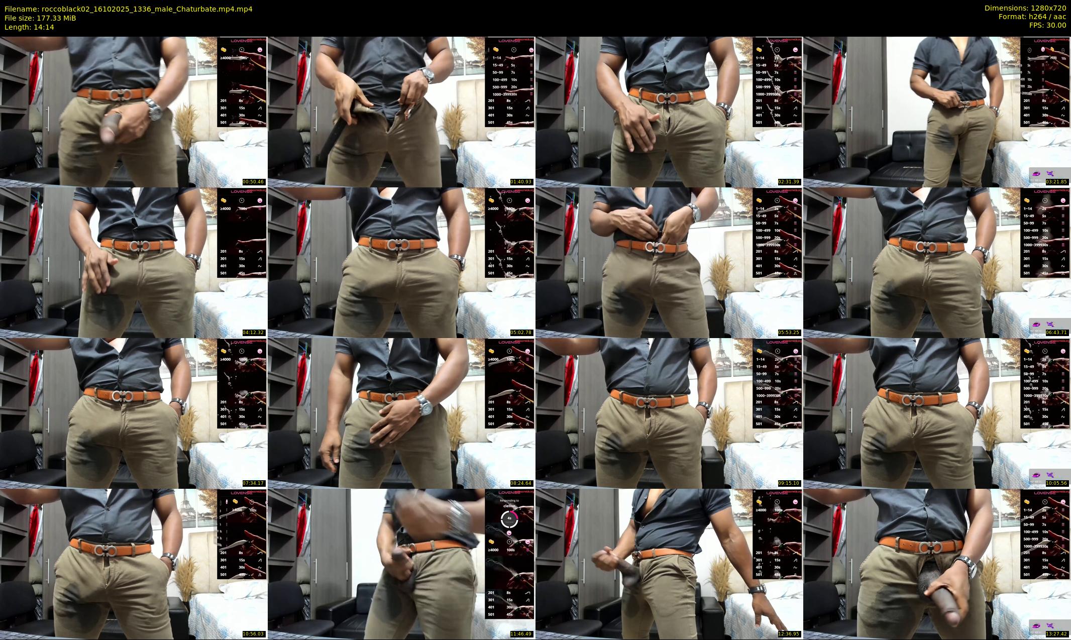 roccoblack02 — 15 minute Chaturbate male cam show recording, 720p, Oct 16, 2025