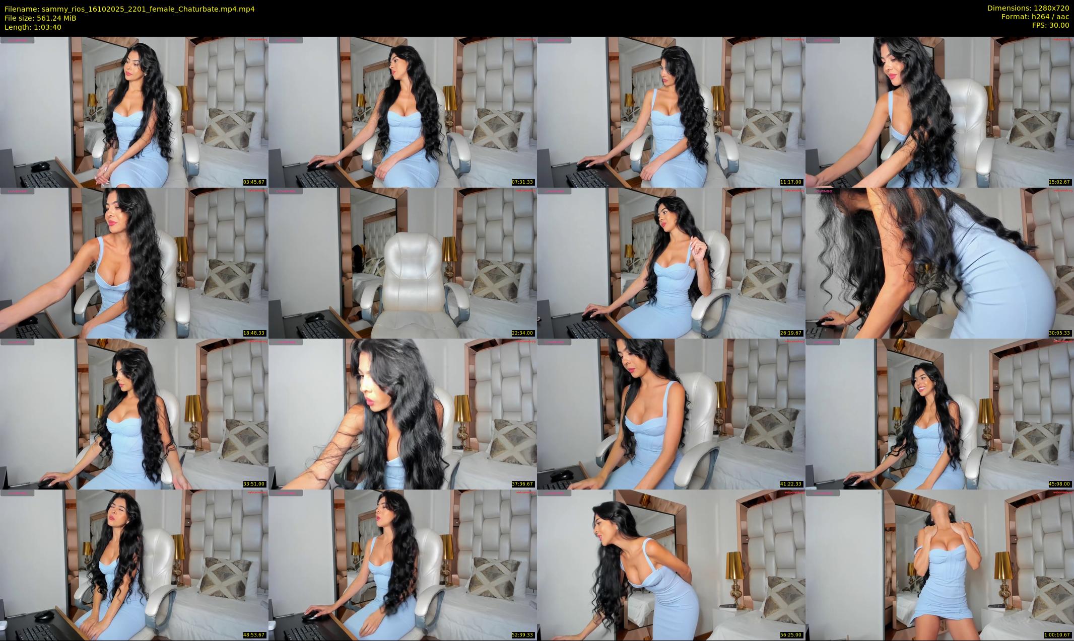 sammy_rios — 64 minute Chaturbate female cam show recording, 720p, Oct 16, 2025