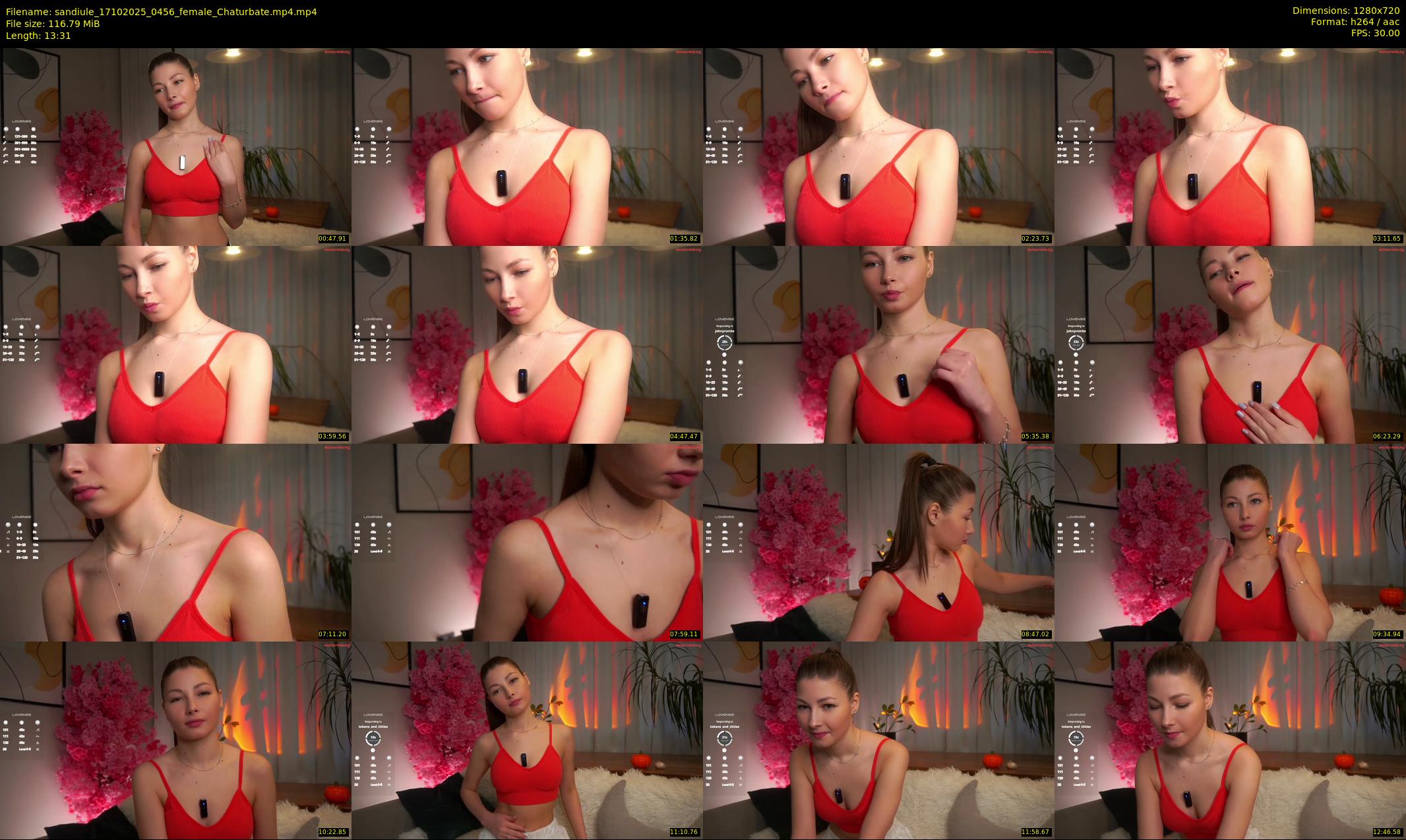 sandiule — 14 minute Chaturbate female cam show recording, 720p, Oct 17, 2025