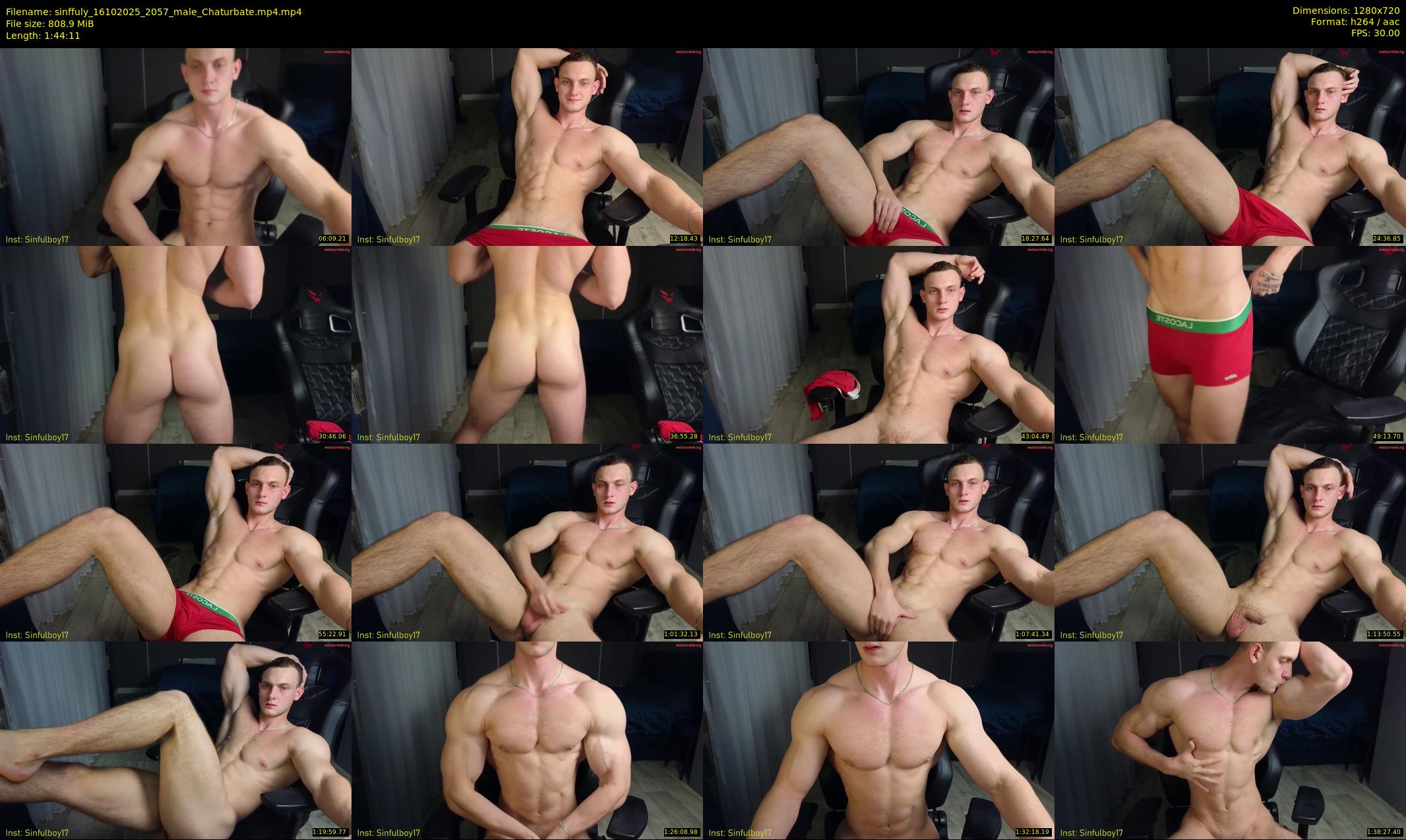 sinffuly — 105 minute Chaturbate male cam show recording, 720p, Oct 16, 2025