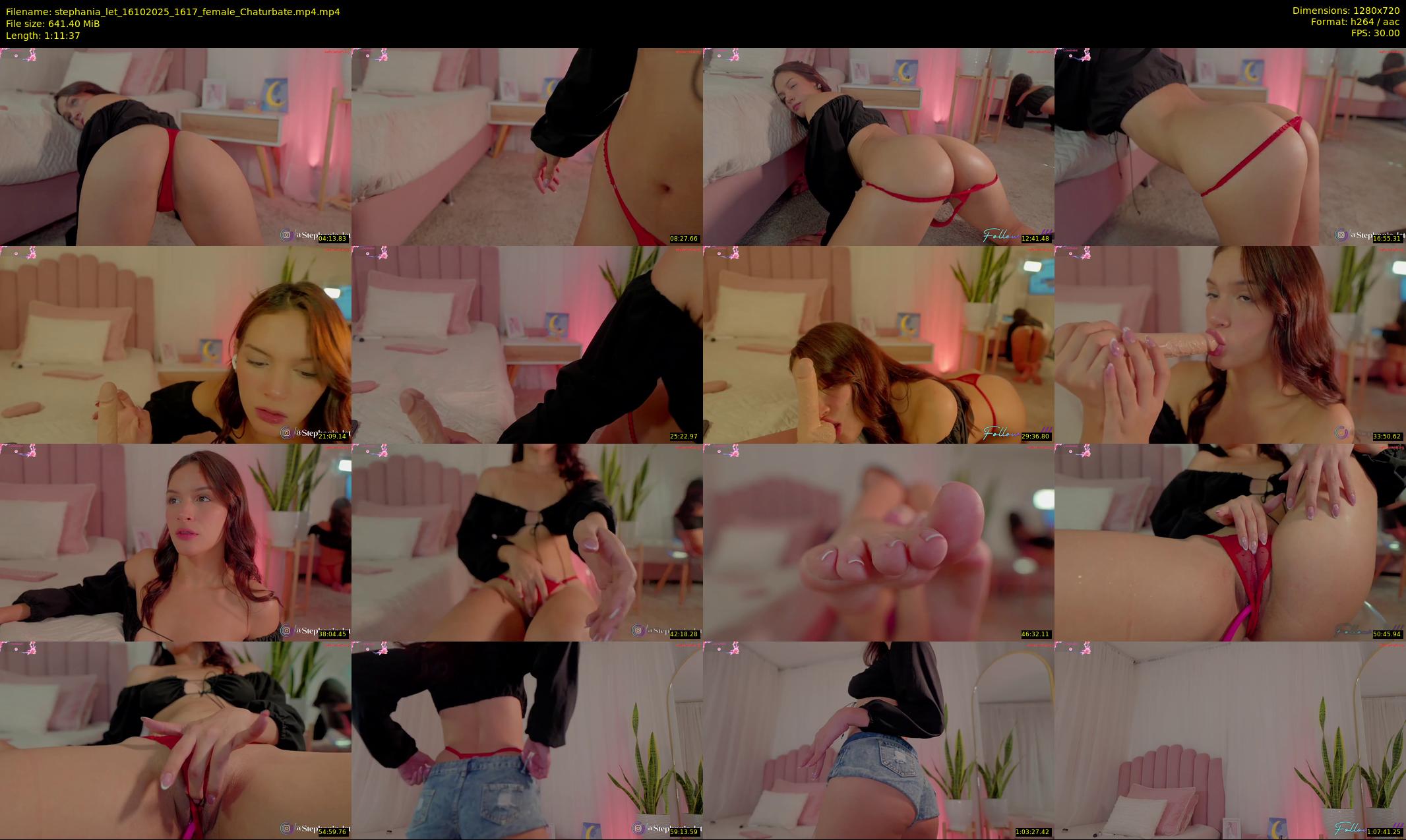 stephania_let — 72 minute Chaturbate female cam show recording, 720p, Oct 16, 2025