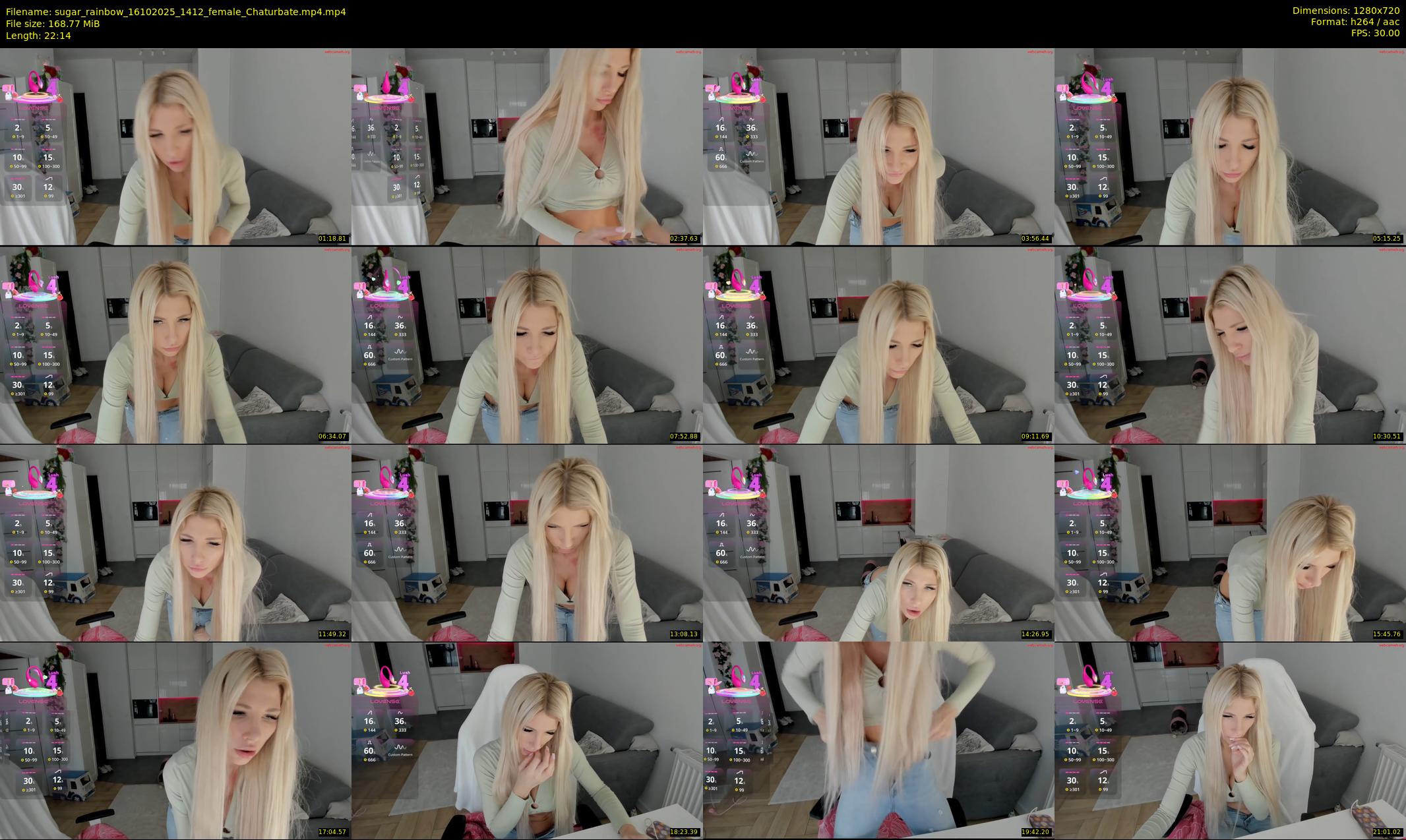 sugar_rainbow — 23 minute Chaturbate female cam show recording, 720p, Oct 16, 2025