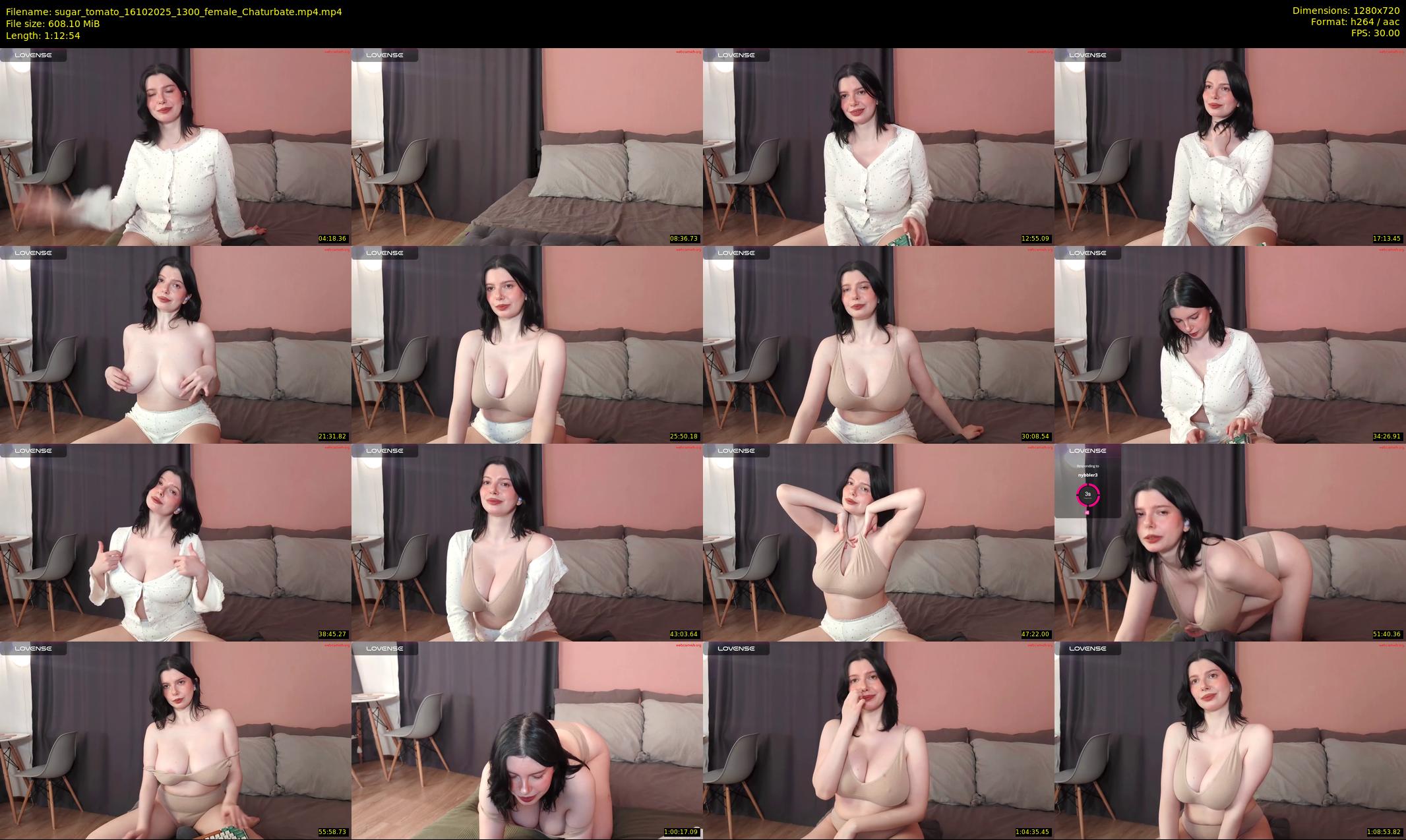 sugar_tomato — 73 minute Chaturbate female cam show recording, 720p, Oct 16, 2025