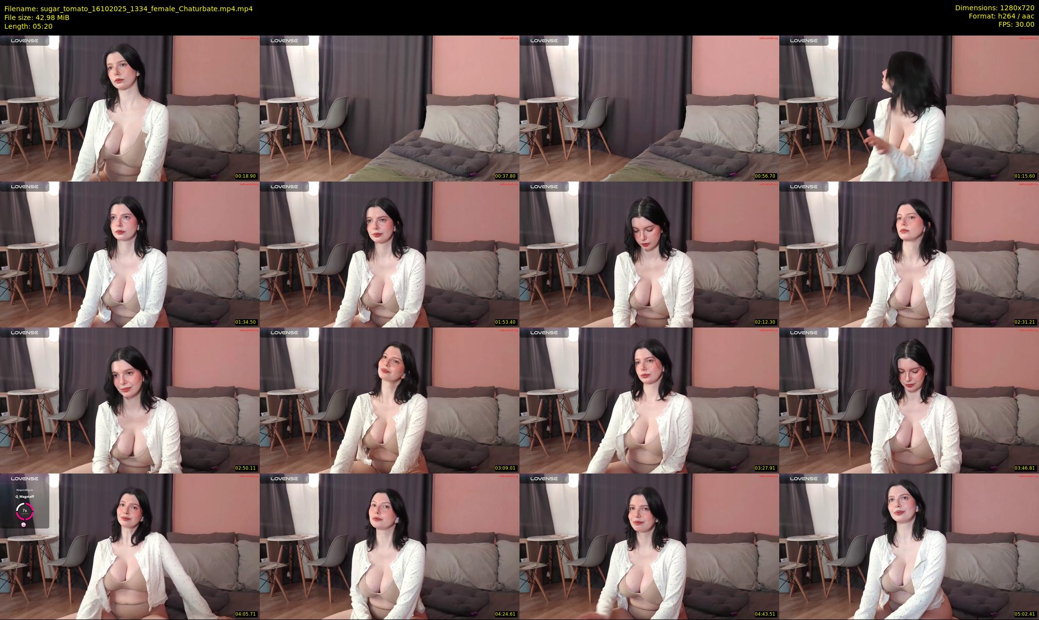 sugar_tomato — 6 minute Chaturbate female cam show recording, 720p, Oct 16, 2025