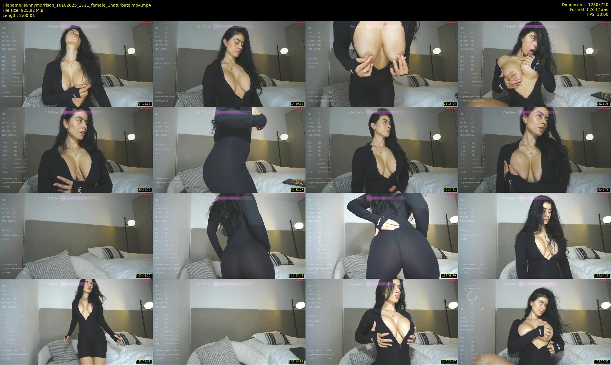 sunnymorrison — 121 minute Chaturbate female cam show recording, 720p, Oct 16, 2025