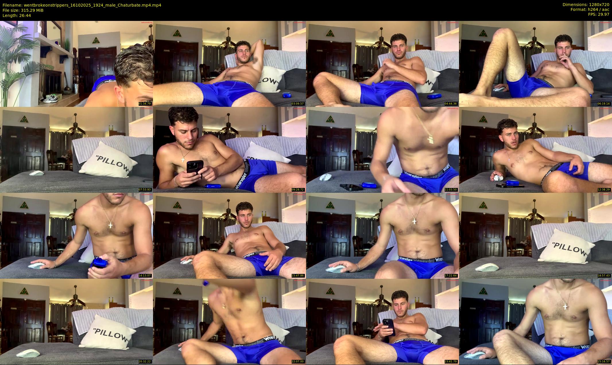 wentbrokeonstrippers — 27 minute Chaturbate male cam show recording, 720p, Oct 16, 2025