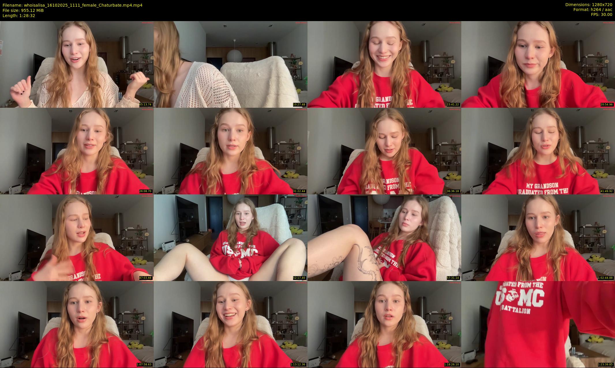 whoisalisa — 89 minute Chaturbate female cam show recording, 720p, Oct 16, 2025