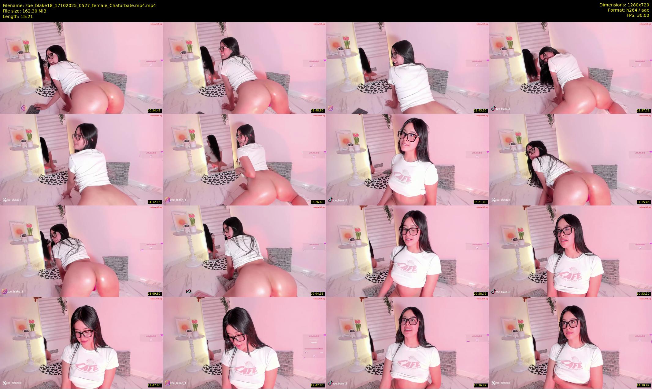 zoe_blake18 — 16 minute Chaturbate female cam show recording, 720p, Oct 17, 2025