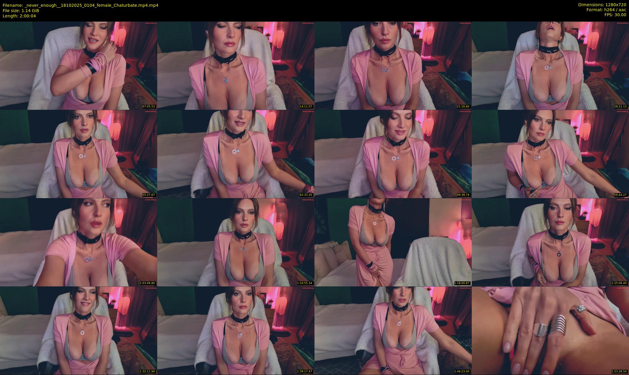 _never_enough_ — 121 minute Chaturbate female cam show recording, 720p, Oct 18, 2025