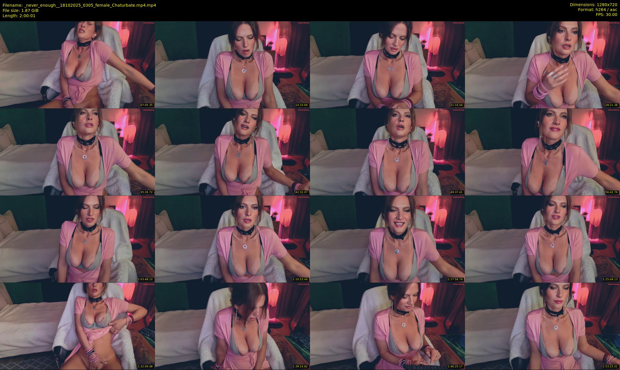 _never_enough_ — 121 minute Chaturbate female cam show recording, 720p, Oct 18, 2025