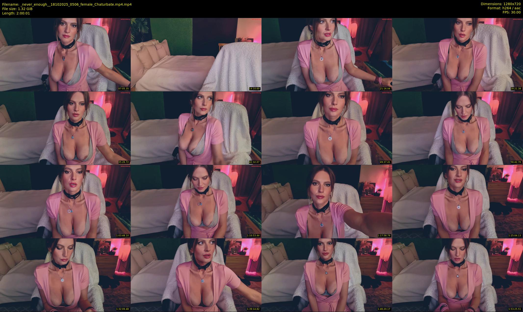 _never_enough_ — 121 minute Chaturbate female cam show recording, 720p, Oct 18, 2025