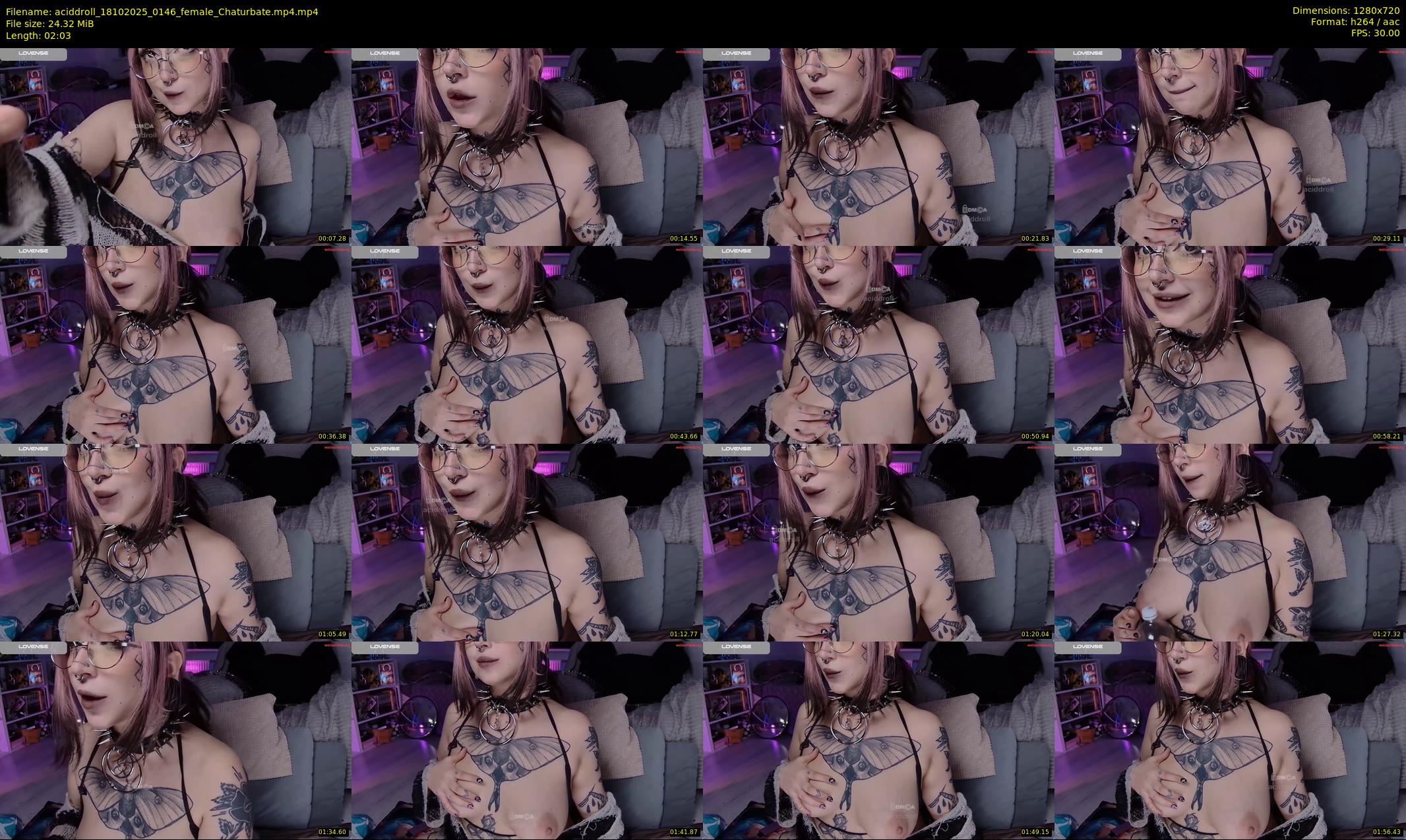 aciddroll — 3 minute Chaturbate female cam show recording, 720p, Oct 18, 2025